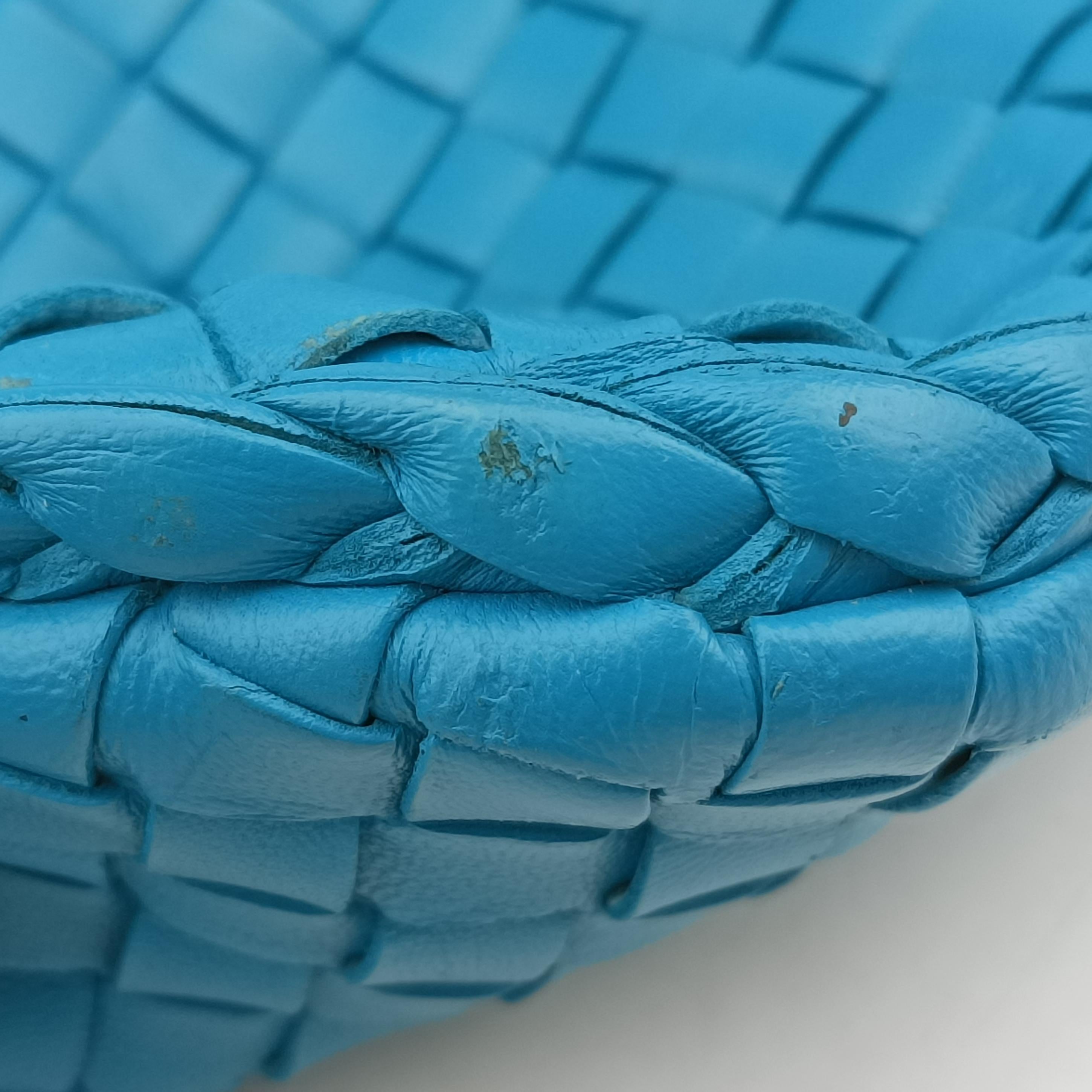 Intrecciato Blue lambskin B00453919Mイントレチャート ブルー ラムスキン B00453919M