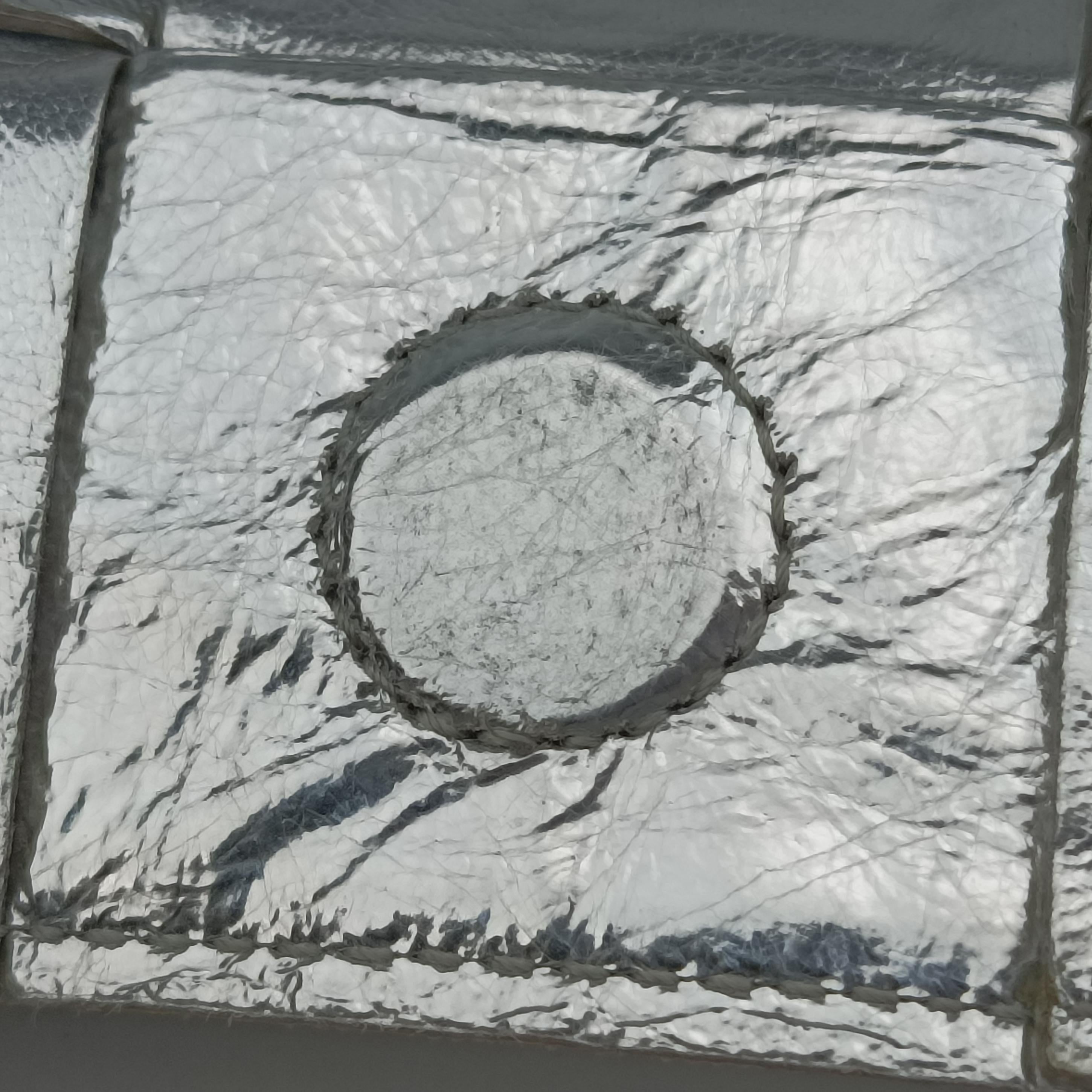 Cassette Silver leather IC Chipカセット シルバー レザー ICチップ