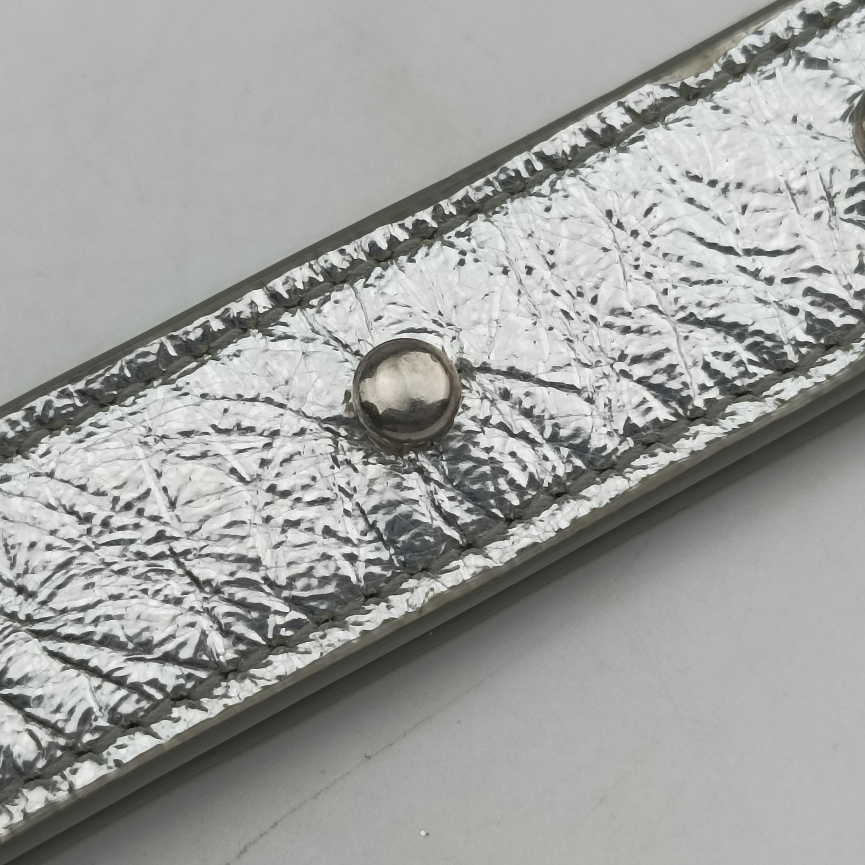 Cassette Silver leather IC Chipカセット シルバー レザー ICチップ