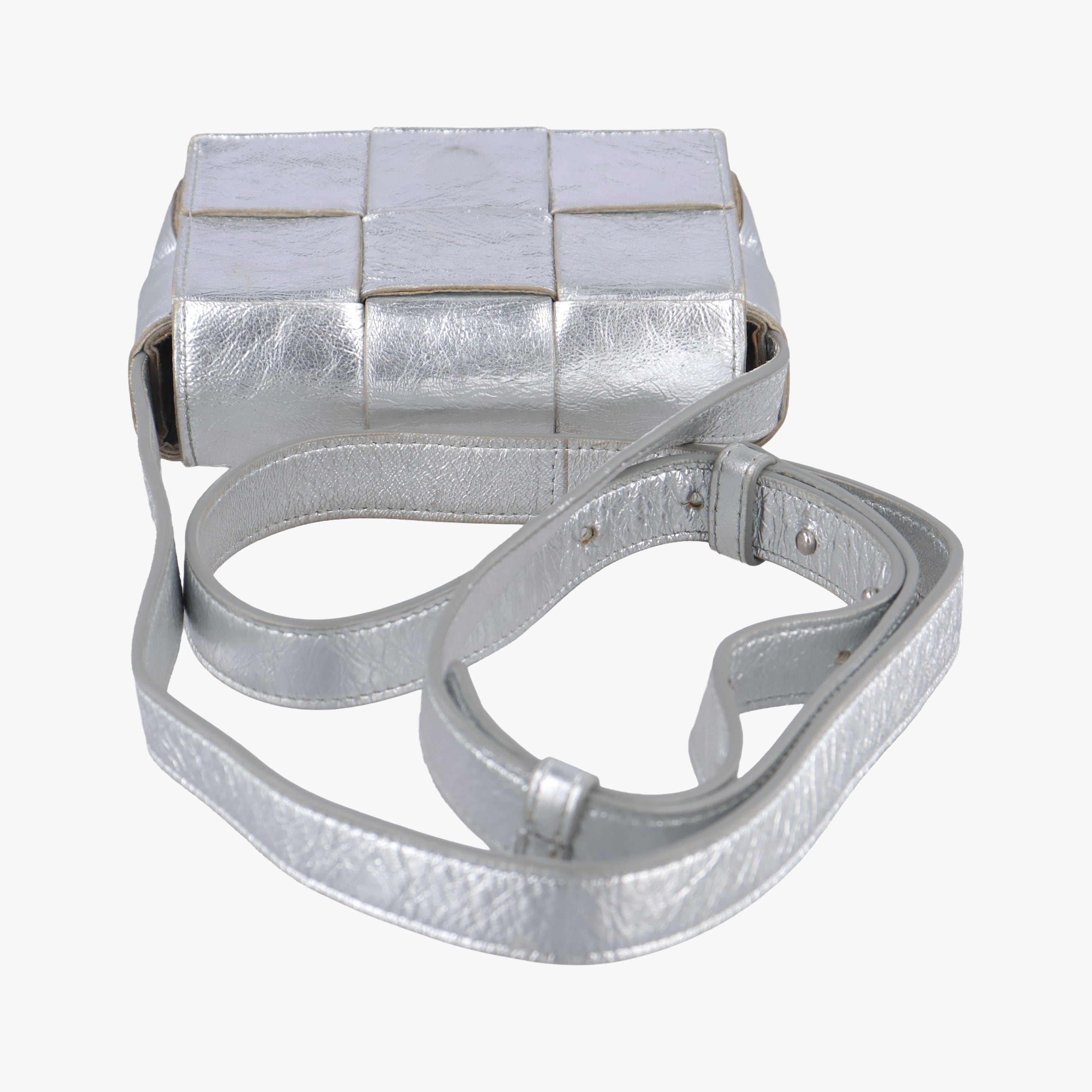 Cassette Silver leather IC Chipカセット シルバー レザー ICチップ