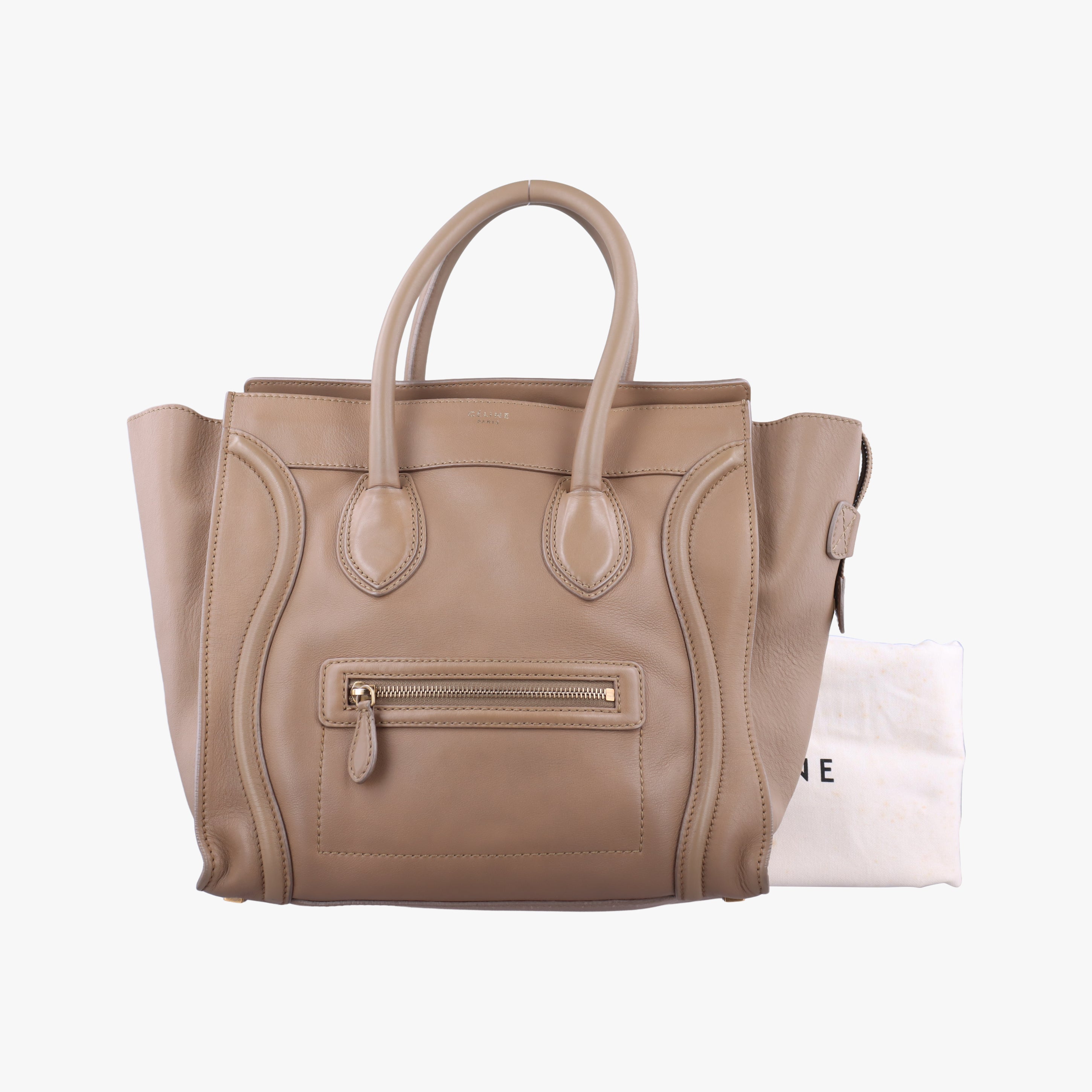 luggage mini shopper Beige Leather U-PA-0121ラゲージミニショッパー ベージュ レザー U-PA-0121