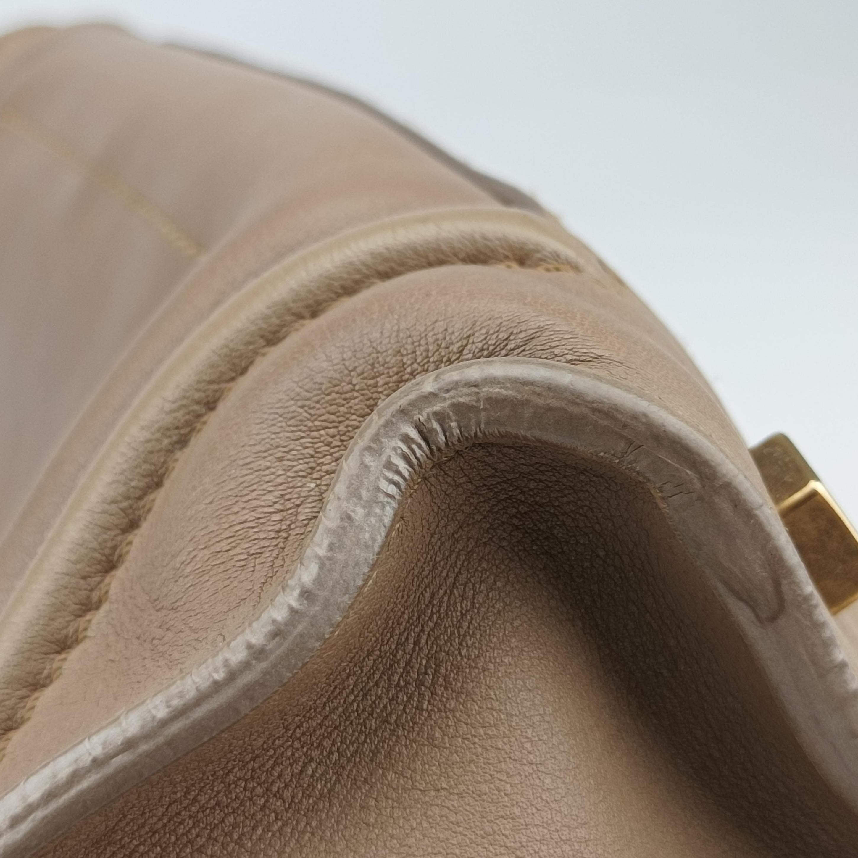 luggage mini shopper Beige Leather U-PA-0121ラゲージミニショッパー ベージュ レザー U-PA-0121