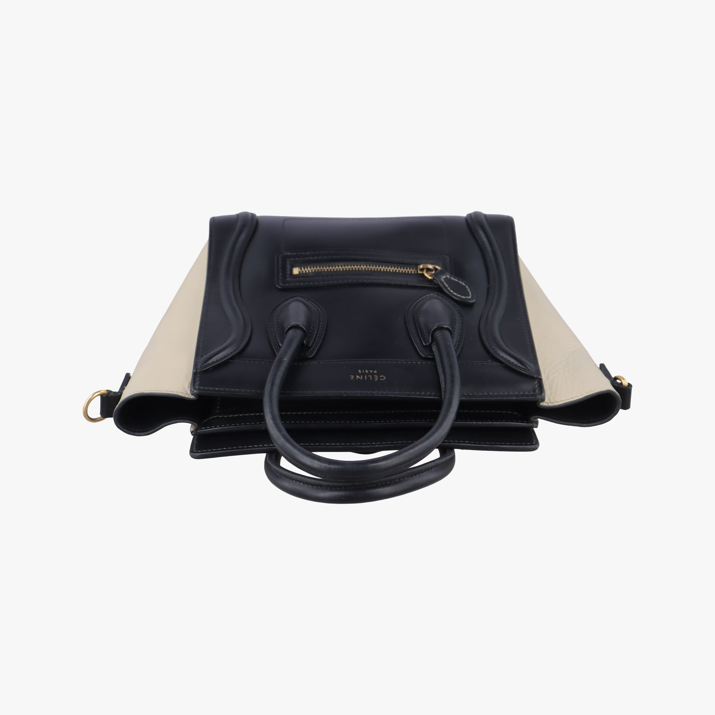 luggage nano shopper Black×beige leather F-CU-1176ラゲージナノショッパー ブラック×ベージュ レザー F-CU-1176