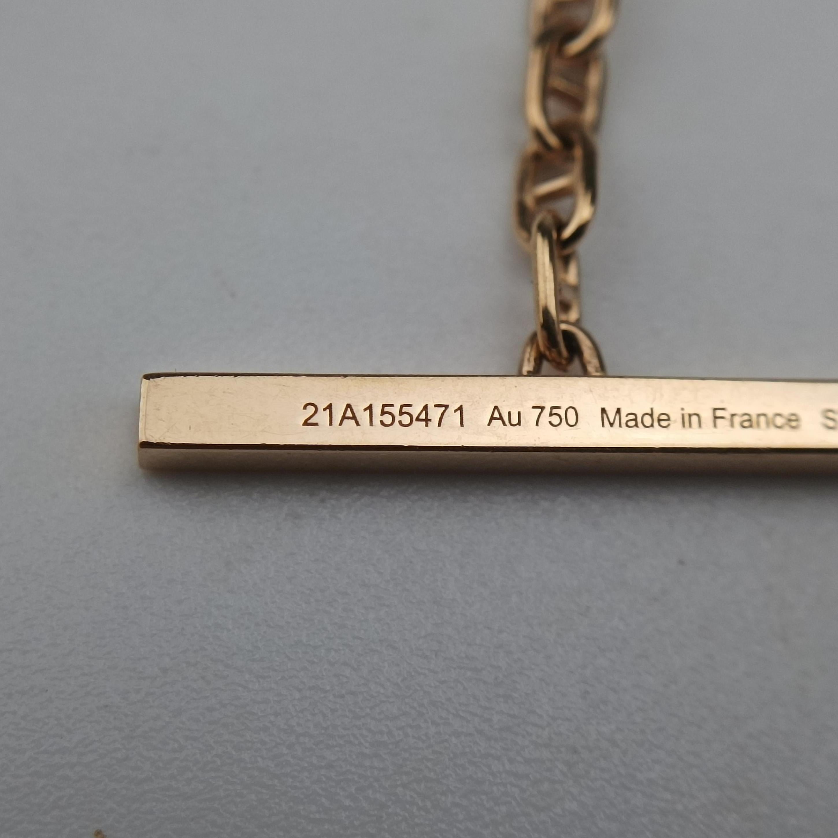 Chaine d'Ancre Contour Rose golden AU750 21A155471シェーヌ ダンクル コントゥール ローズゴールド AU750 21A155471