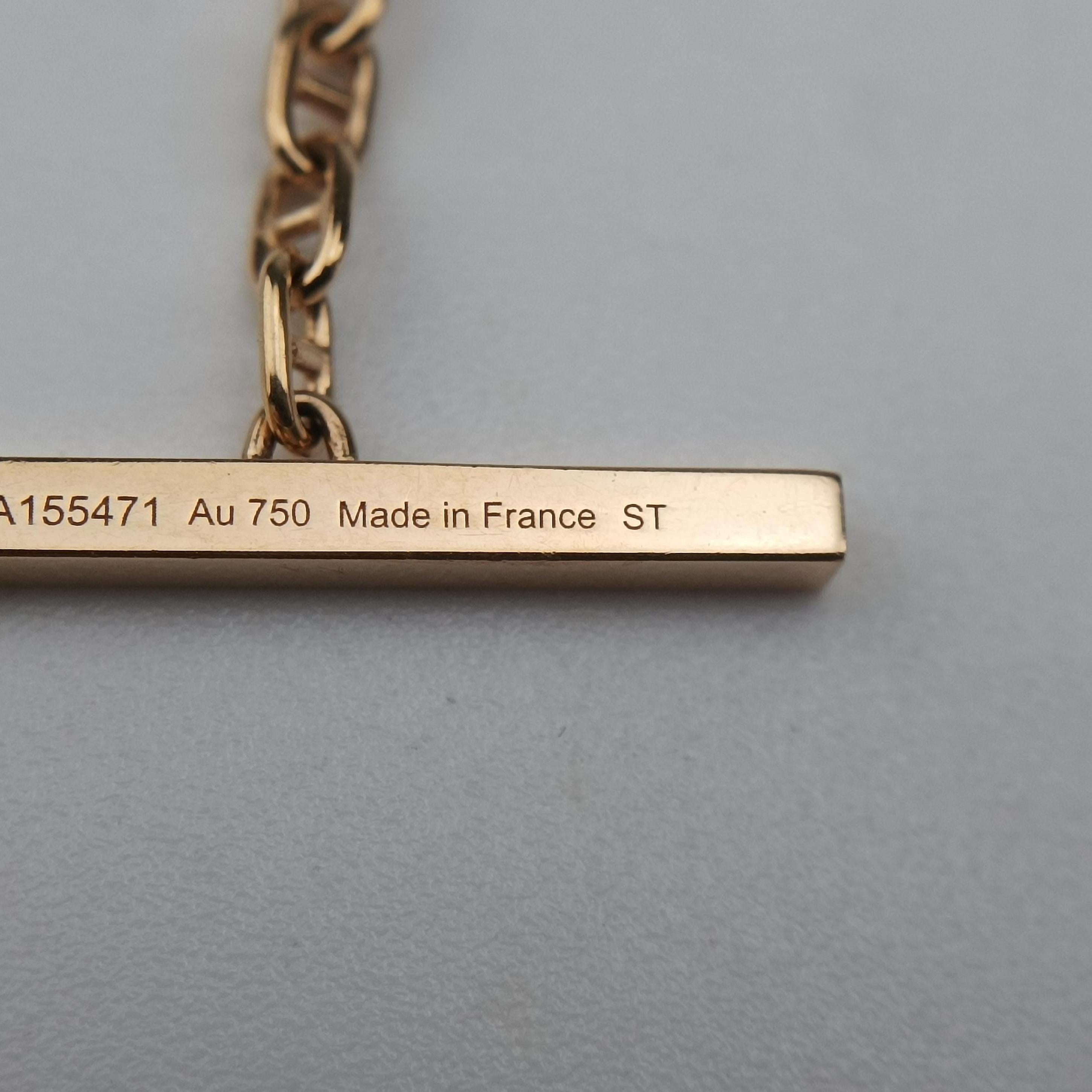 Chaine d'Ancre Contour Rose golden AU750 21A155471シェーヌ ダンクル コントゥール ローズゴールド AU750 21A155471