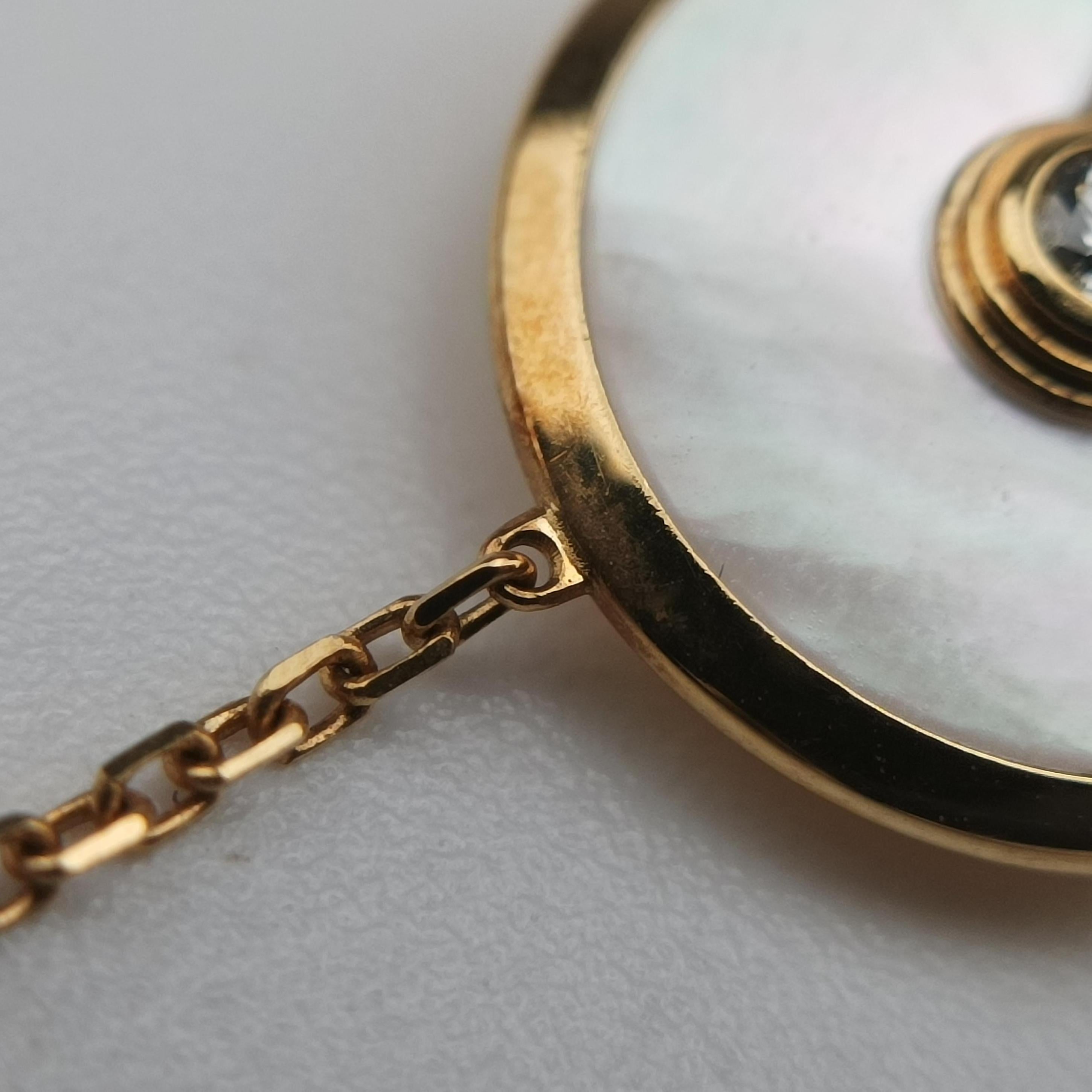 Amulette de Cartier white×Yellow golden AU750 B6044015 KEX190アミュレット ドゥ カルティエ ホワイト×イエローゴールド AU750 B6044015 KEX190