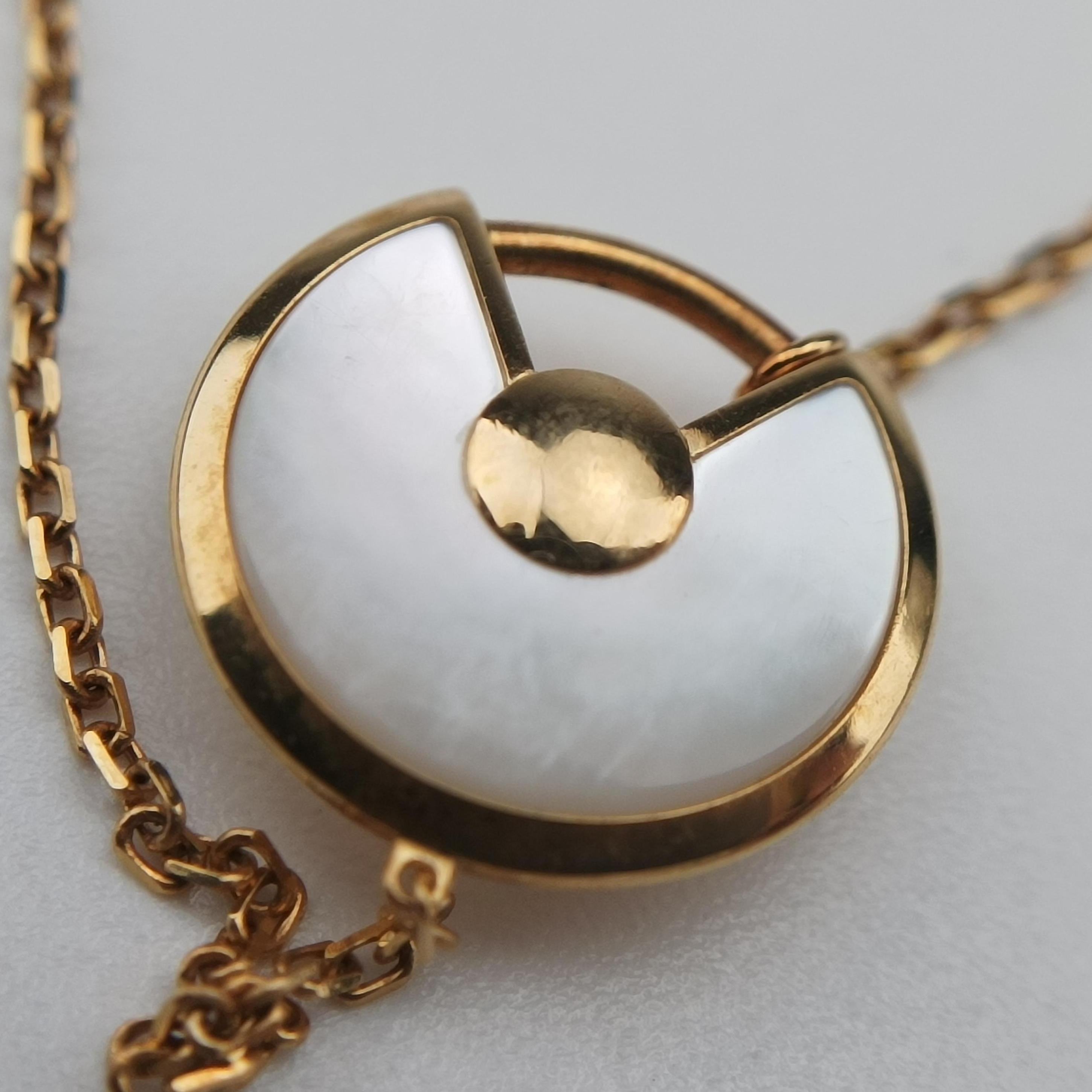 Amulette de Cartier white×Yellow golden AU750 B6044015 KEX190アミュレット ドゥ カルティエ ホワイト×イエローゴールド AU750 B6044015 KEX190