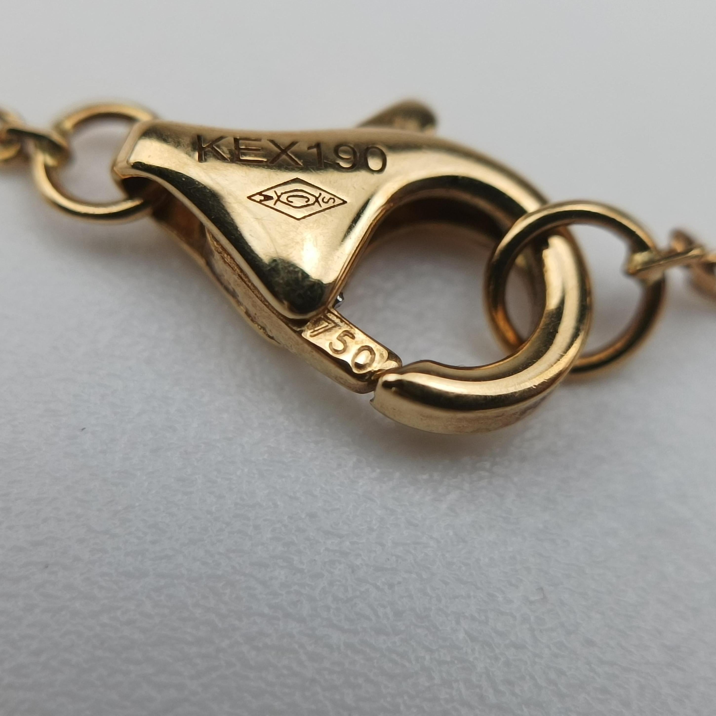 Amulette de Cartier white×Yellow golden AU750 B6044015 KEX190アミュレット ドゥ カルティエ ホワイト×イエローゴールド AU750 B6044015 KEX190