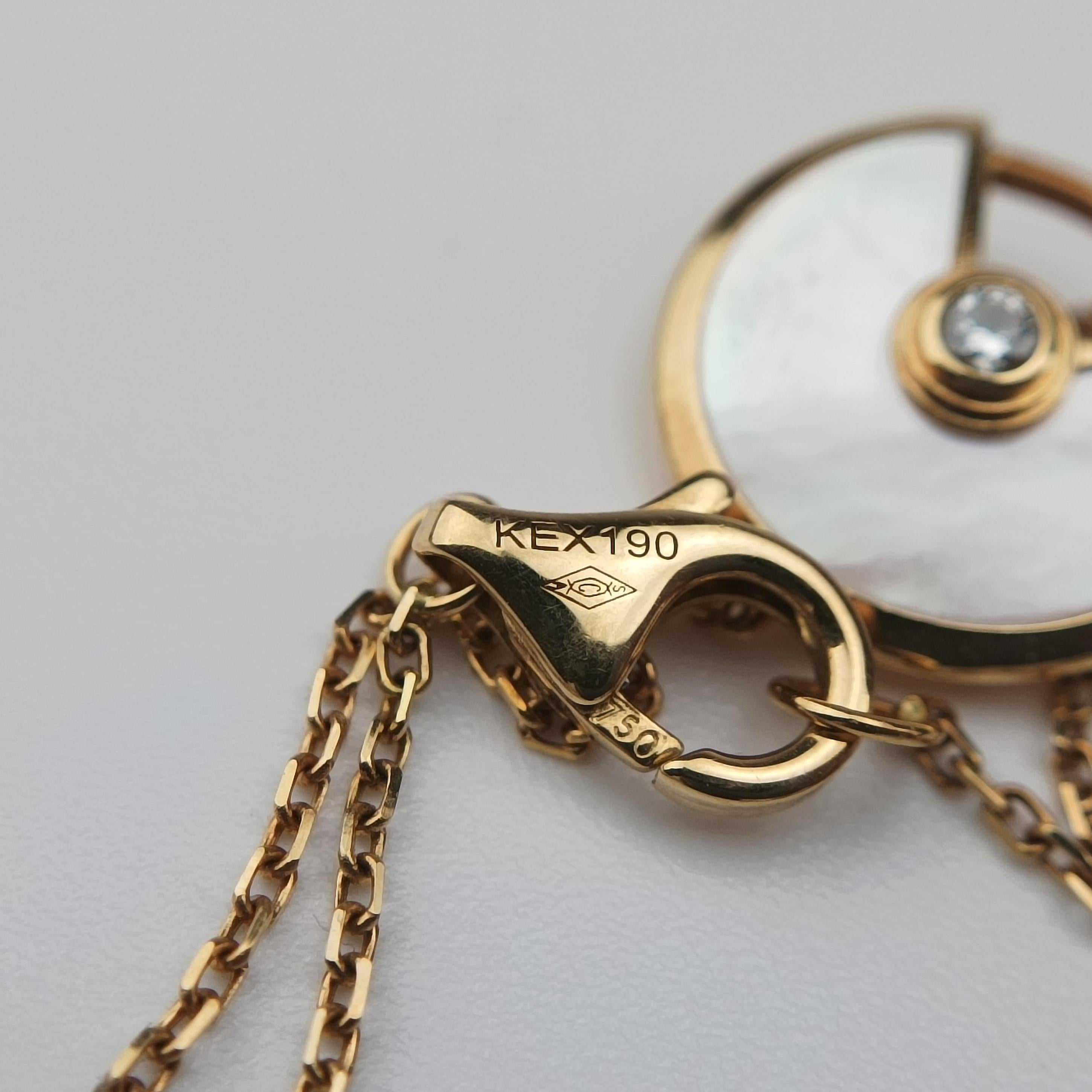 Amulette de Cartier white×Yellow golden AU750 B6044015 KEX190アミュレット ドゥ カルティエ ホワイト×イエローゴールド AU750 B6044015 KEX190