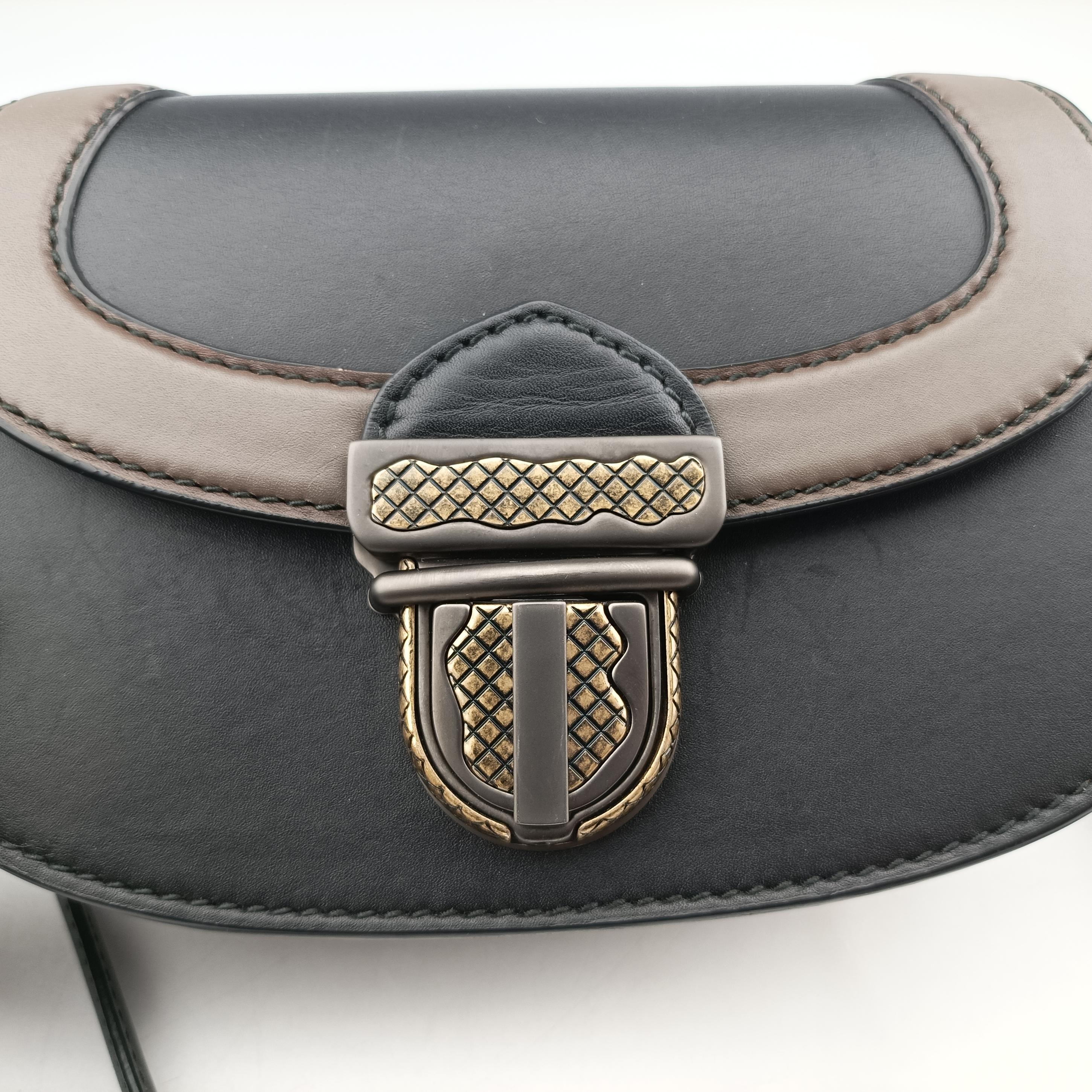 Umbria Black × Brown Leather IC Chipウンブリア ブラック × ブラウン レザー ICチップ