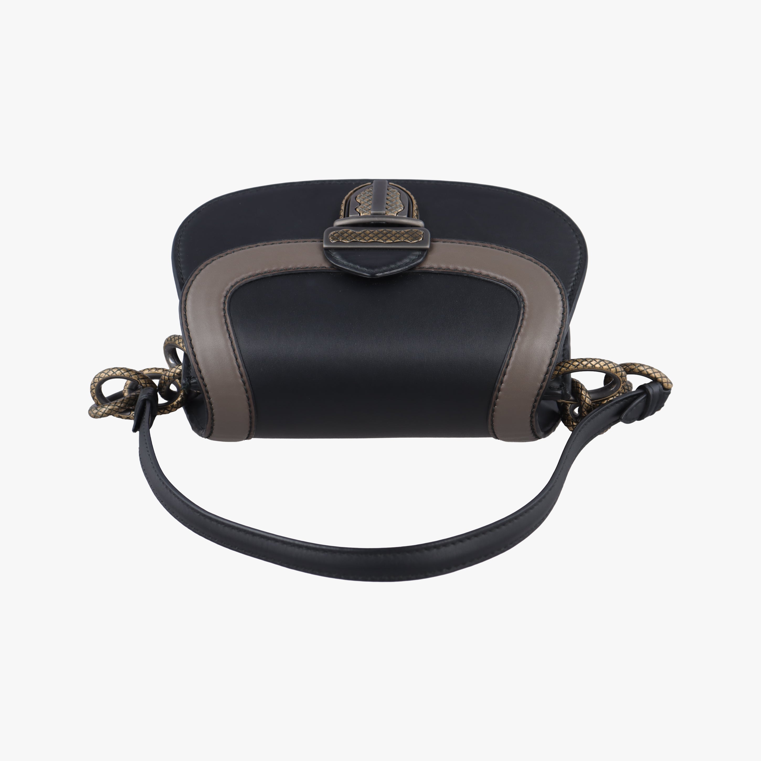 Umbria Black × Brown Leather IC Chipウンブリア ブラック × ブラウン レザー ICチップ