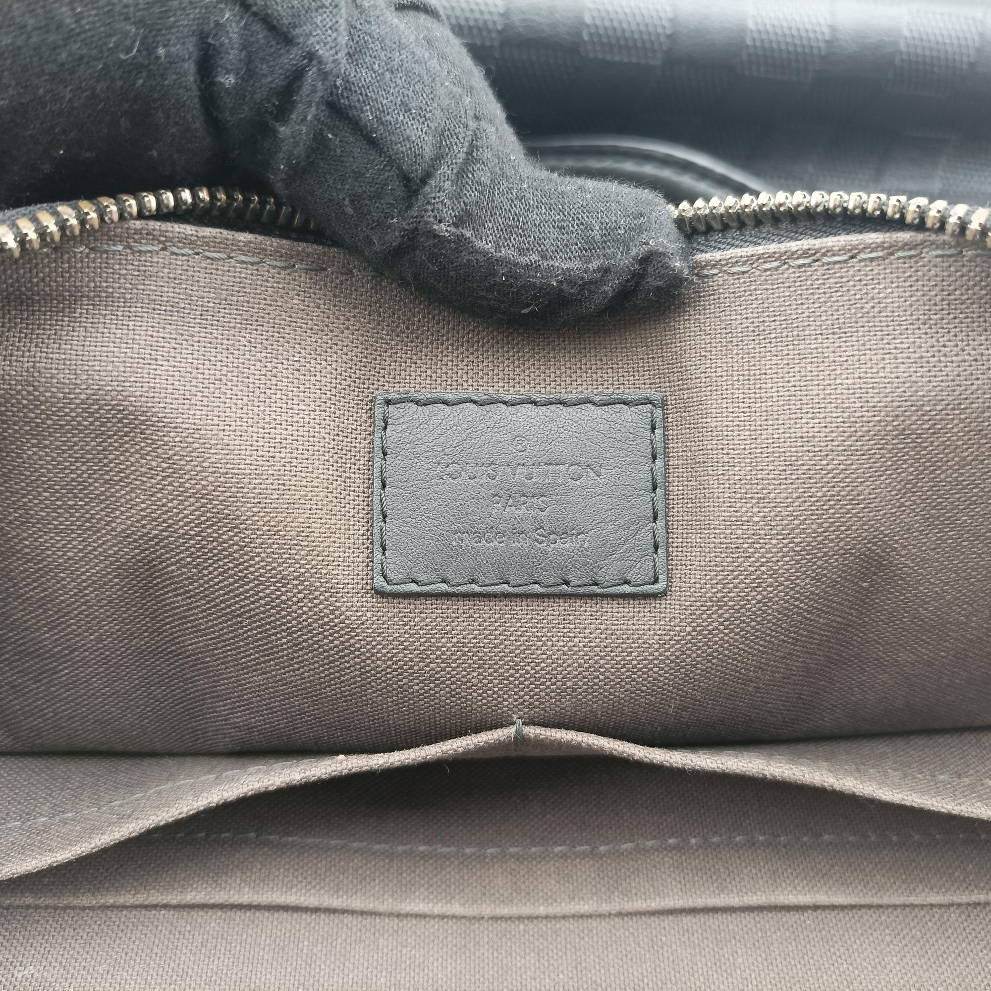 Porte Documents Jour Noir Damier Graphite N48224 CA1185ポルトドキュマン ジュール ノワール ダミエ グラフィット N48224 CA1185