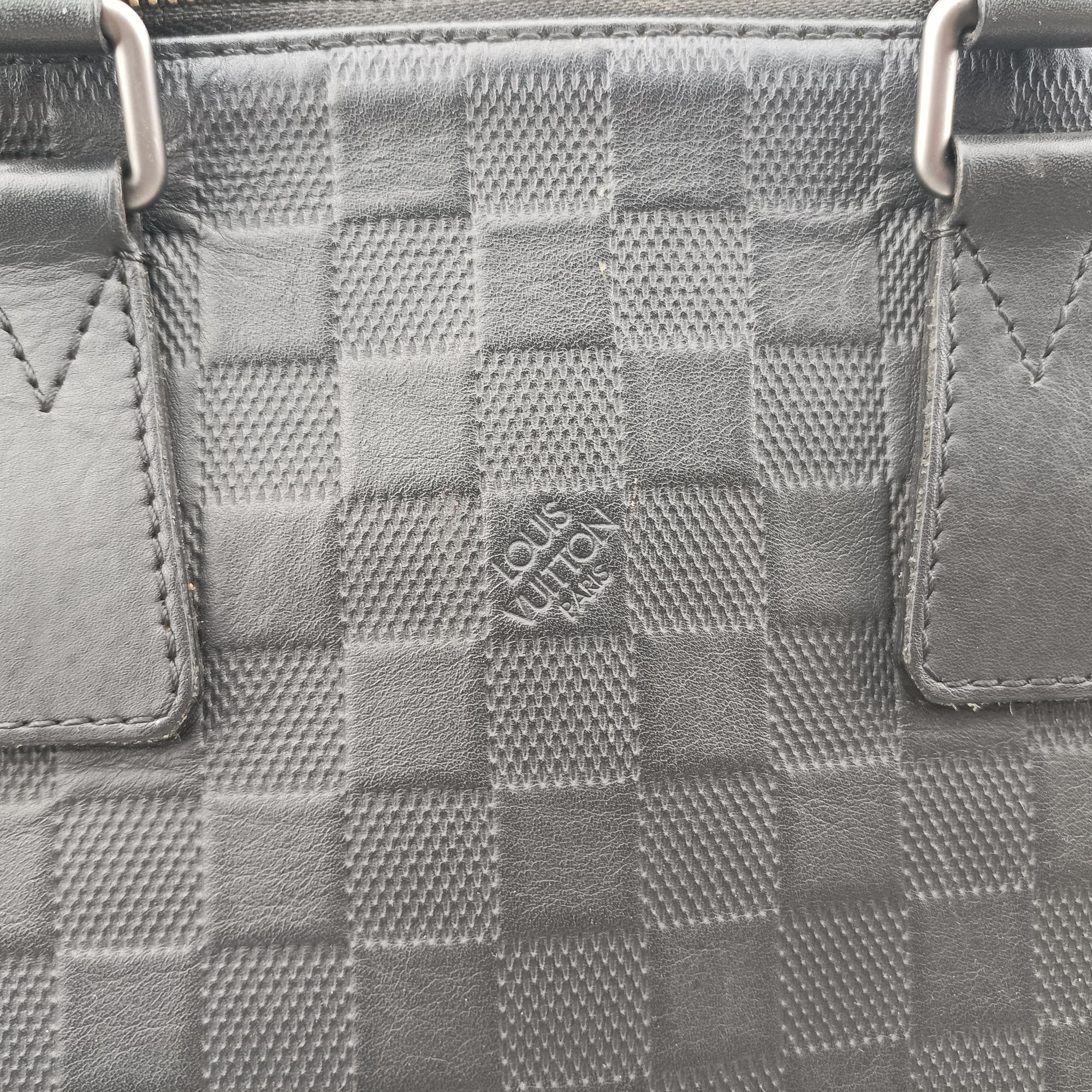 Porte Documents Jour Noir Damier Graphite N48224 CA1185ポルトドキュマン ジュール ノワール ダミエ グラフィット N48224 CA1185