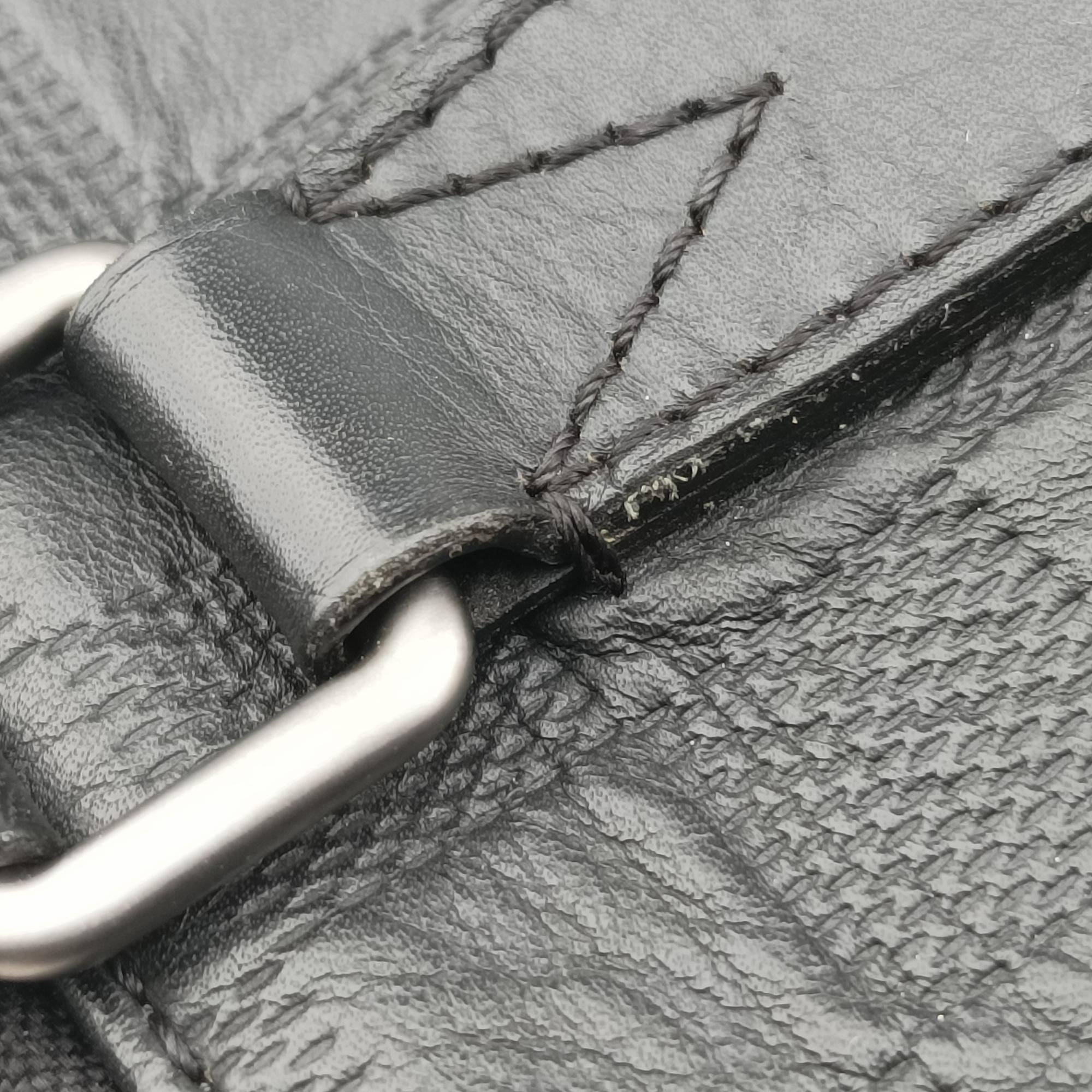 Porte Documents Jour Noir Damier Graphite N48224 CA1185ポルトドキュマン ジュール ノワール ダミエ グラフィット N48224 CA1185