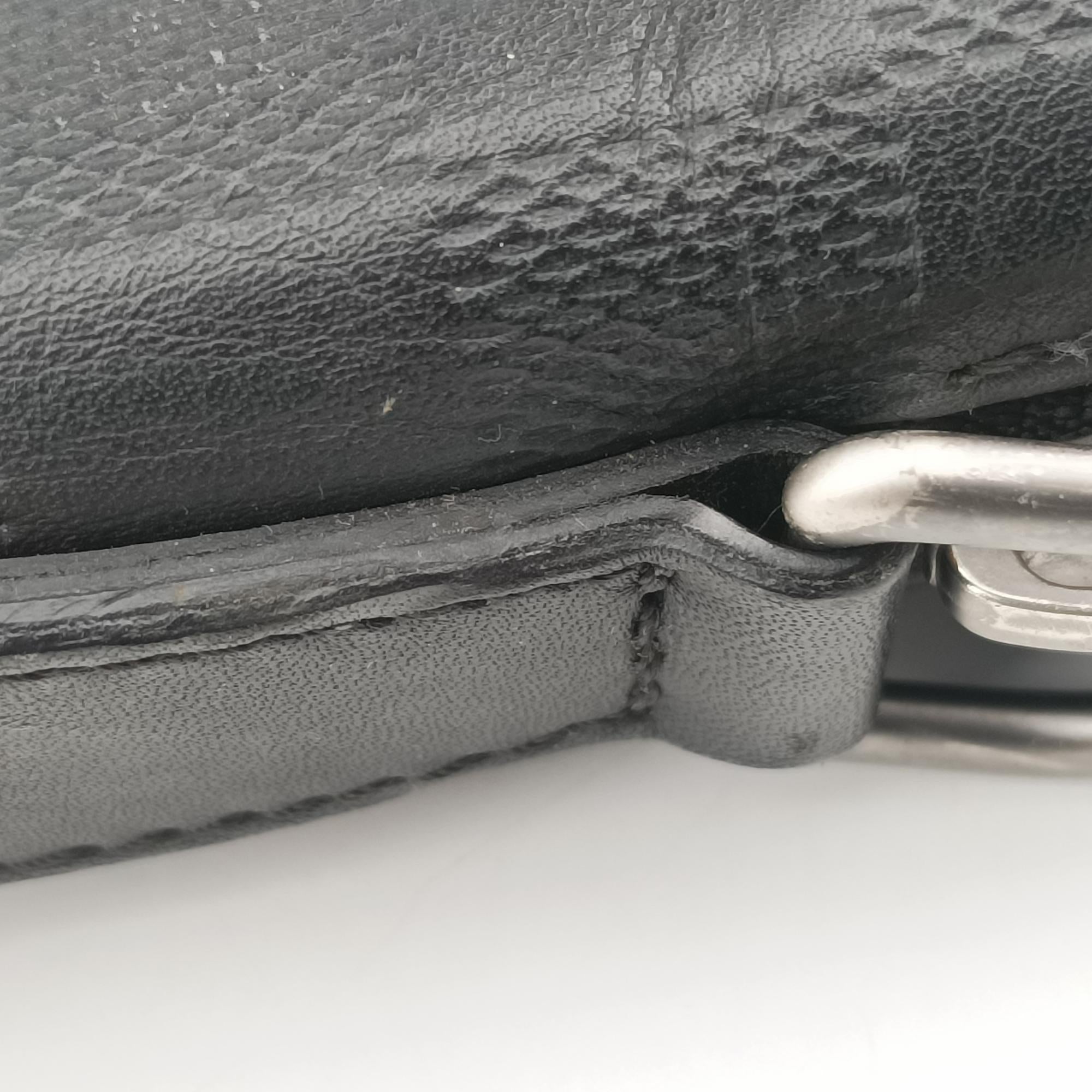 Porte Documents Jour Noir Damier Graphite N48224 CA1185ポルトドキュマン ジュール ノワール ダミエ グラフィット N48224 CA1185