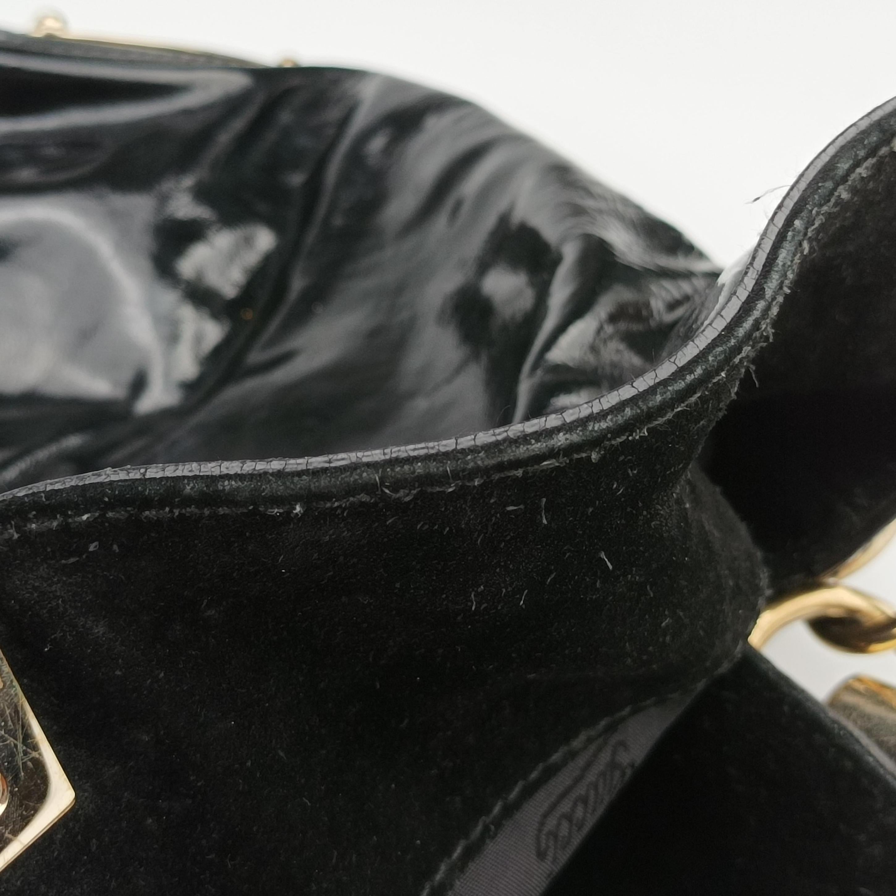 Bamboo Babouska Indy Hobo Black Patent 177088 H2135321バンブー バブースカ インディ ホーボー ブラック パテント 177088 H2135321