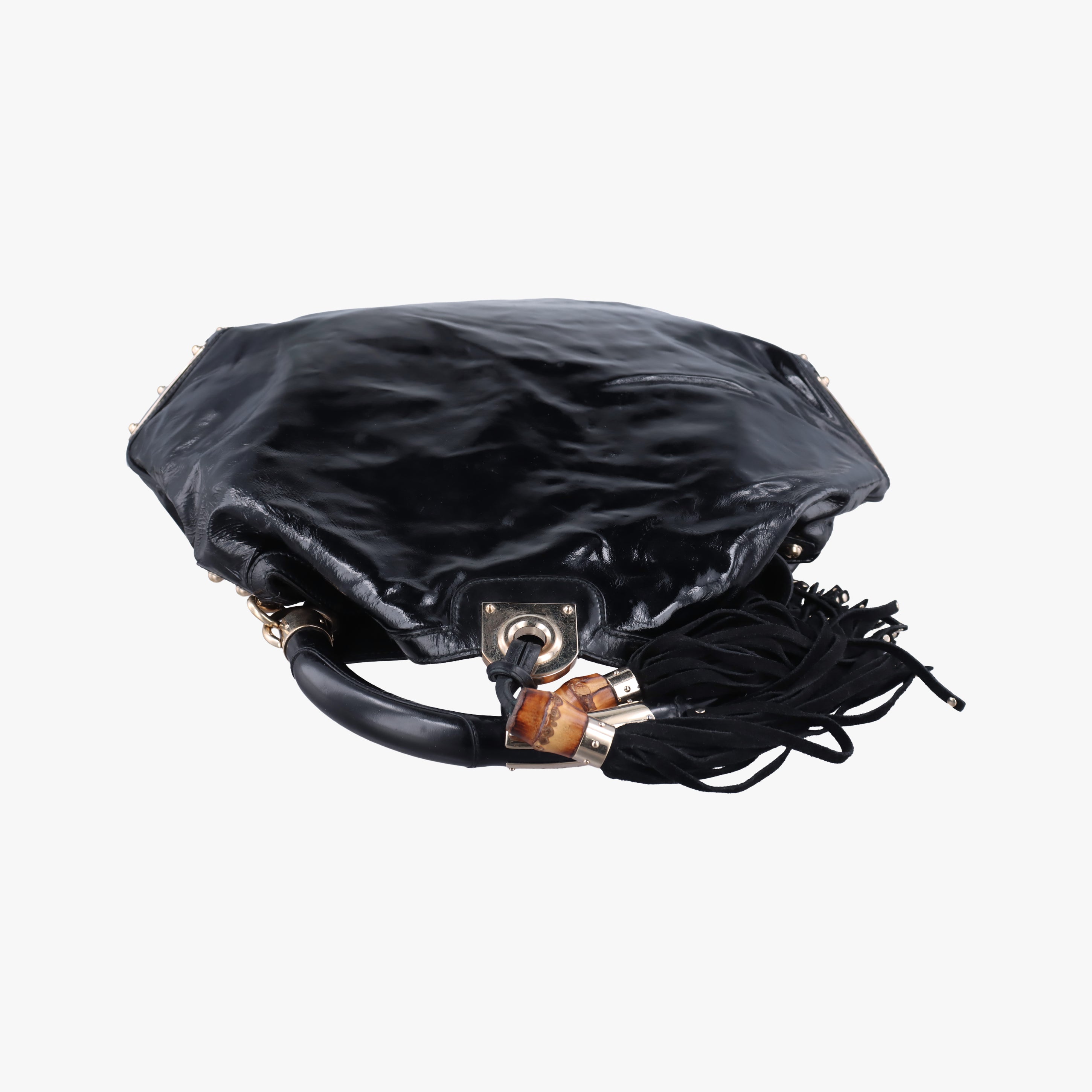 Bamboo Babouska Indy Hobo Black Patent 177088 H2135321バンブー バブースカ インディ ホーボー ブラック パテント 177088 H2135321