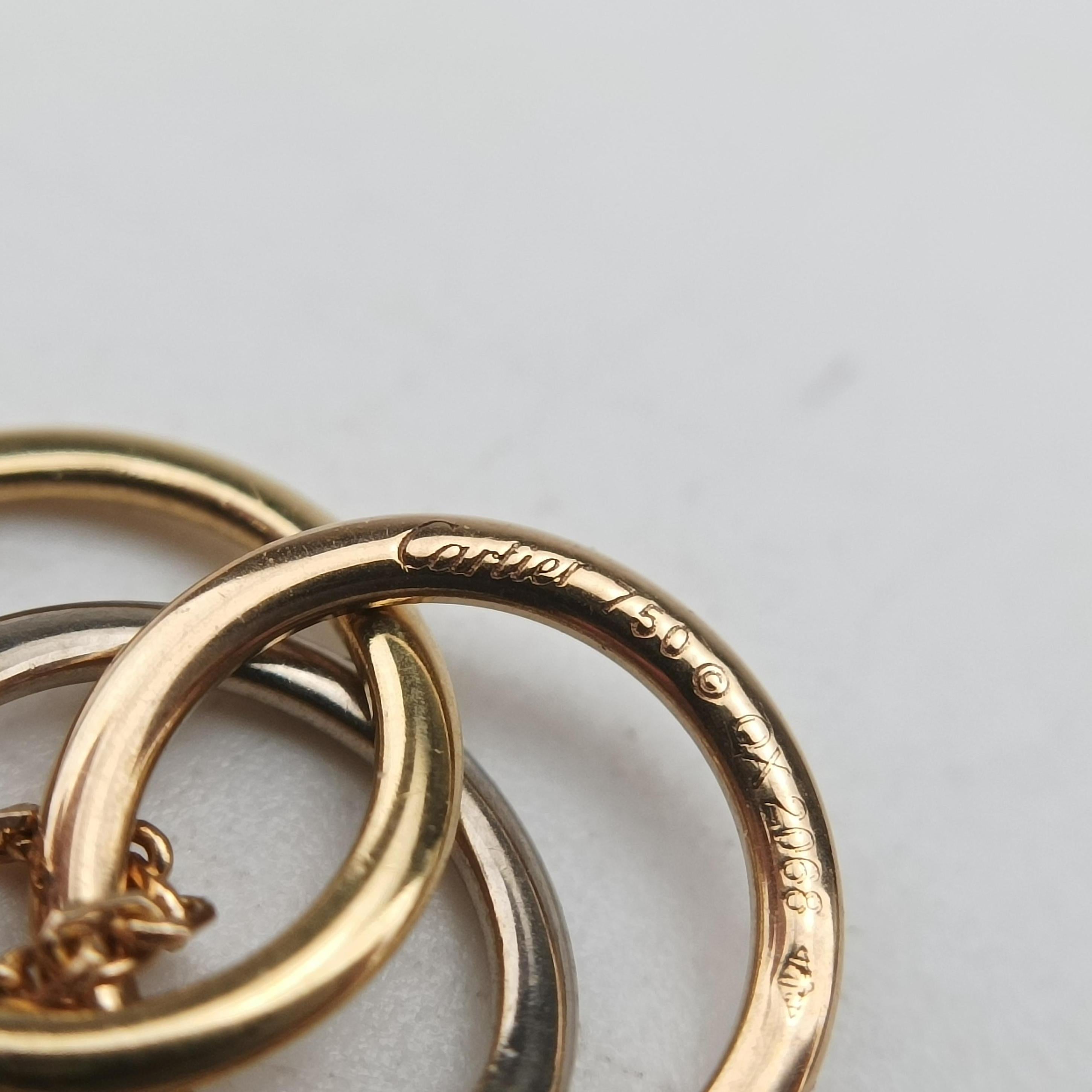 Sweet Trinity de Cartier Gold×rose gold×platinum AU750 B8043300 QX2068スウィートトリニティ ドゥ カルティエ ゴールド×ローズゴールド×プラチナ AU750 B8043300 QX2068