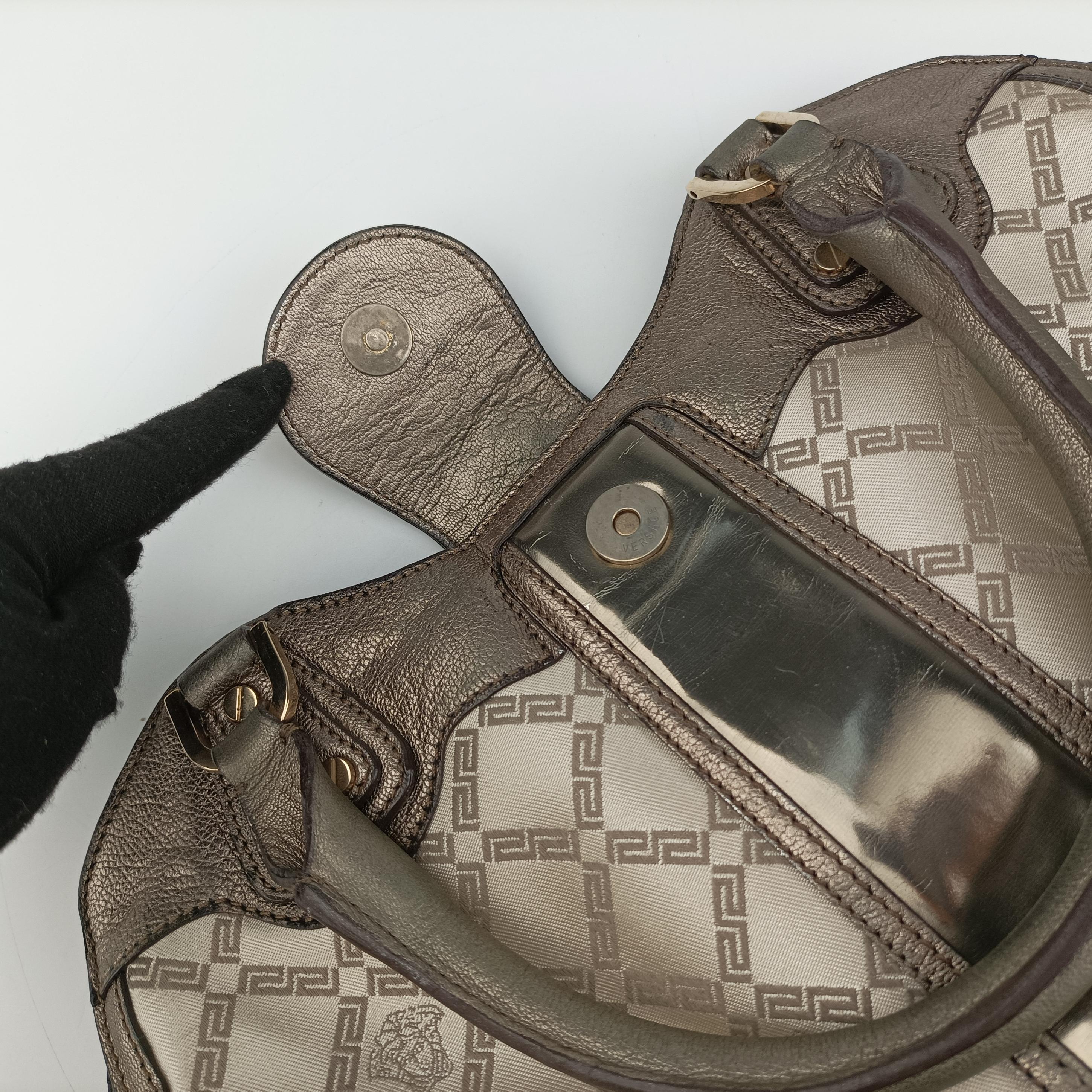 medusa Beige x Gold Canvas x Leather メデゥーサ ベージュ×ゴールド キャンバス×レザー