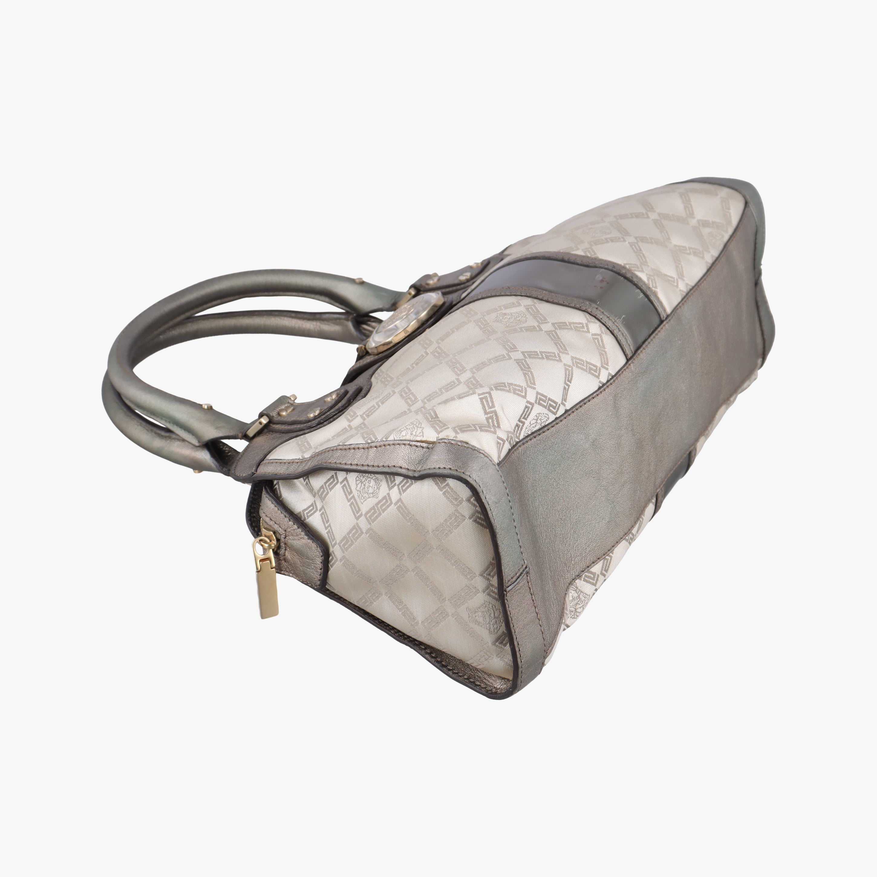 medusa Beige x Gold Canvas x Leather メデゥーサ ベージュ×ゴールド キャンバス×レザー