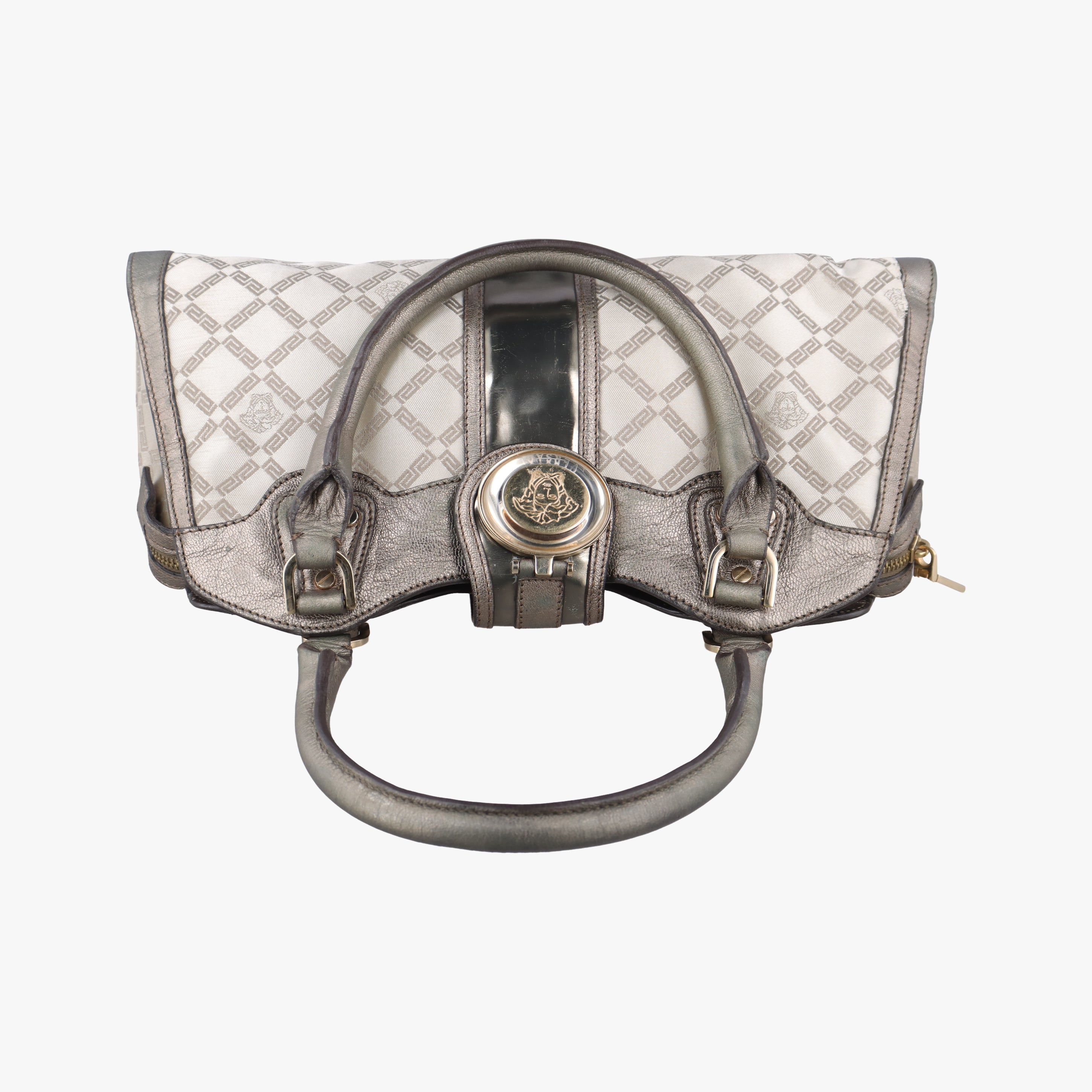 medusa Beige x Gold Canvas x Leather メデゥーサ ベージュ×ゴールド キャンバス×レザー