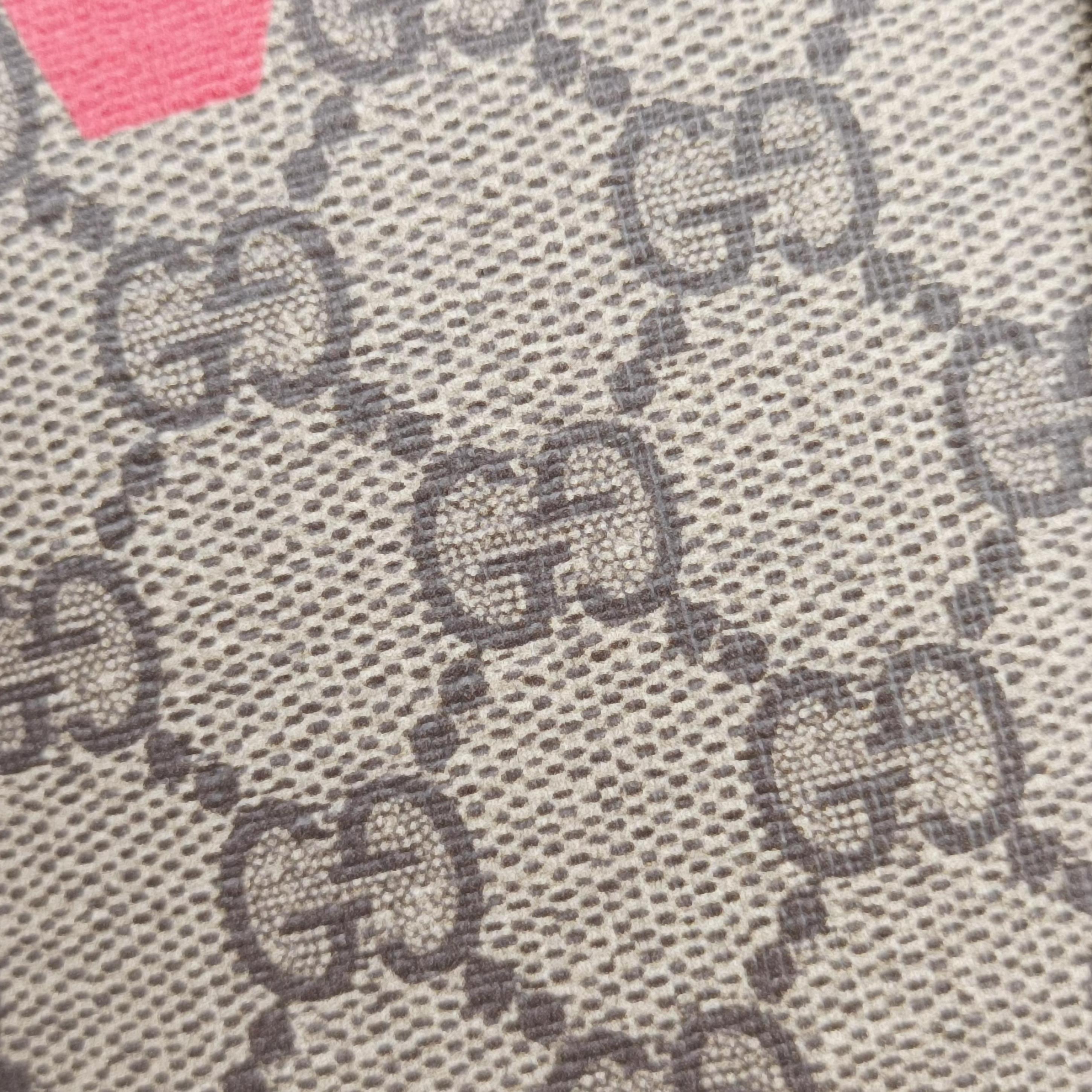 love heart Brown PVC coated canvas 678133 G036890034ラブ ハート ブラウン PVCコーティングキャンバス 678133 G036890034