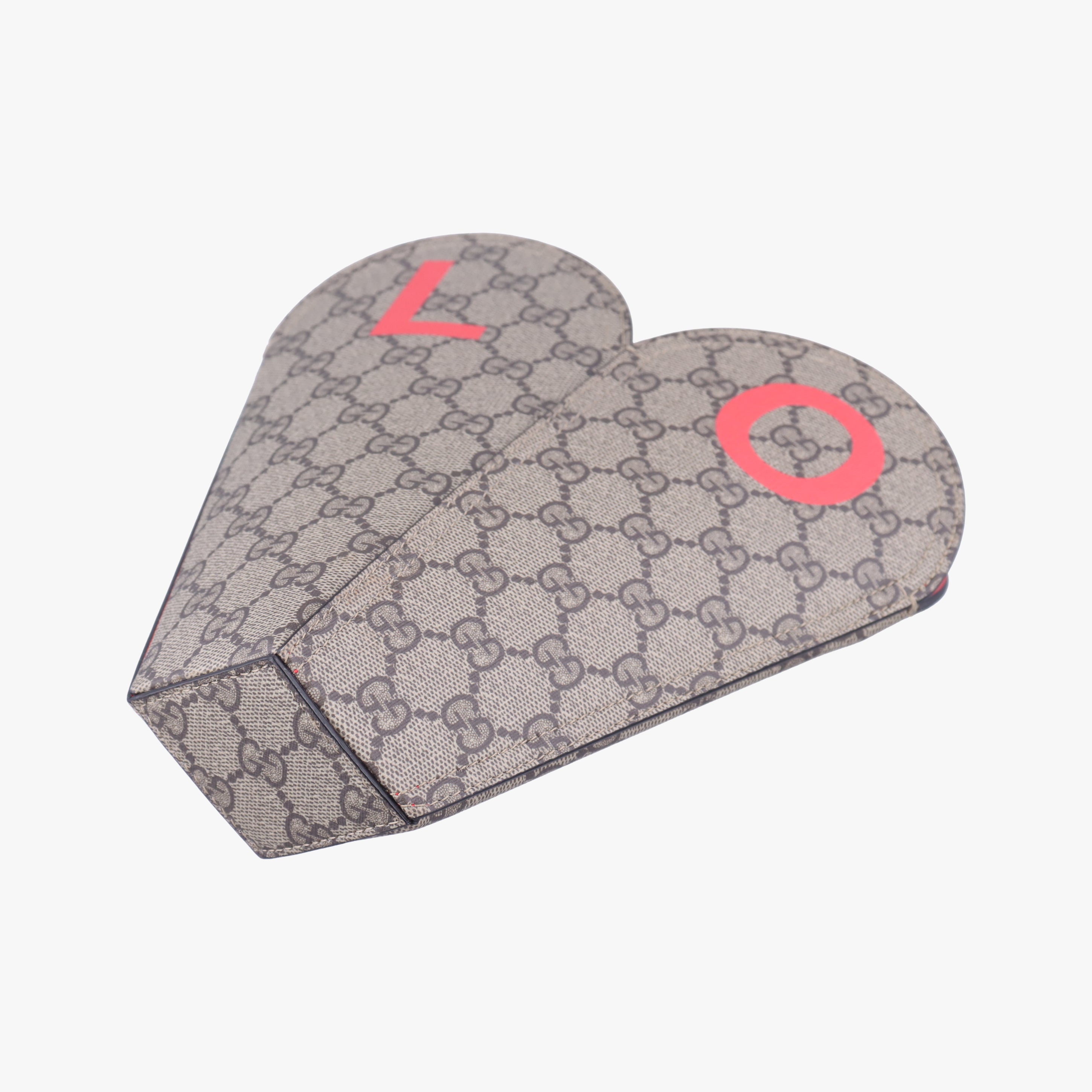 love heart Brown PVC coated canvas 678133 G036890034ラブ ハート ブラウン PVCコーティングキャンバス 678133 G036890034