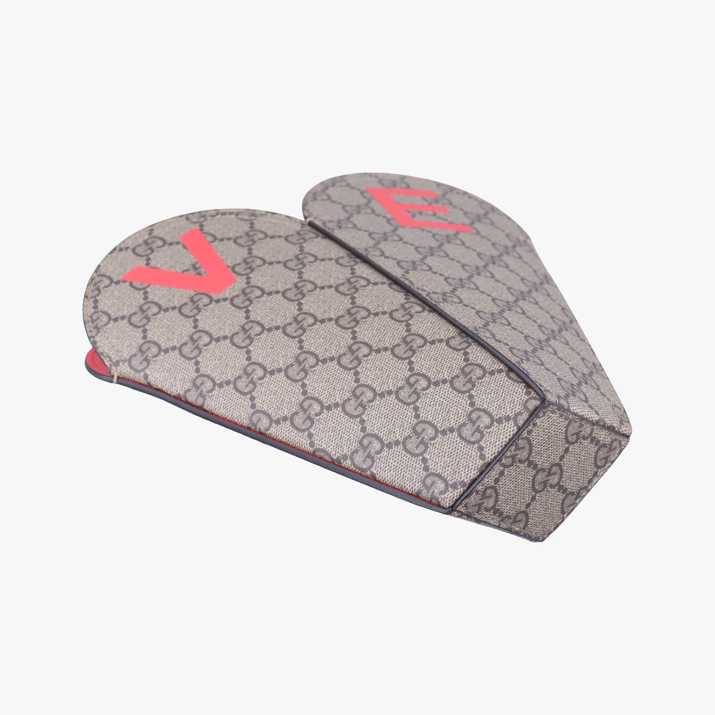 love heart Brown PVC coated canvas 678133 G036890034ラブ ハート ブラウン PVCコーティングキャンバス 678133 G036890034