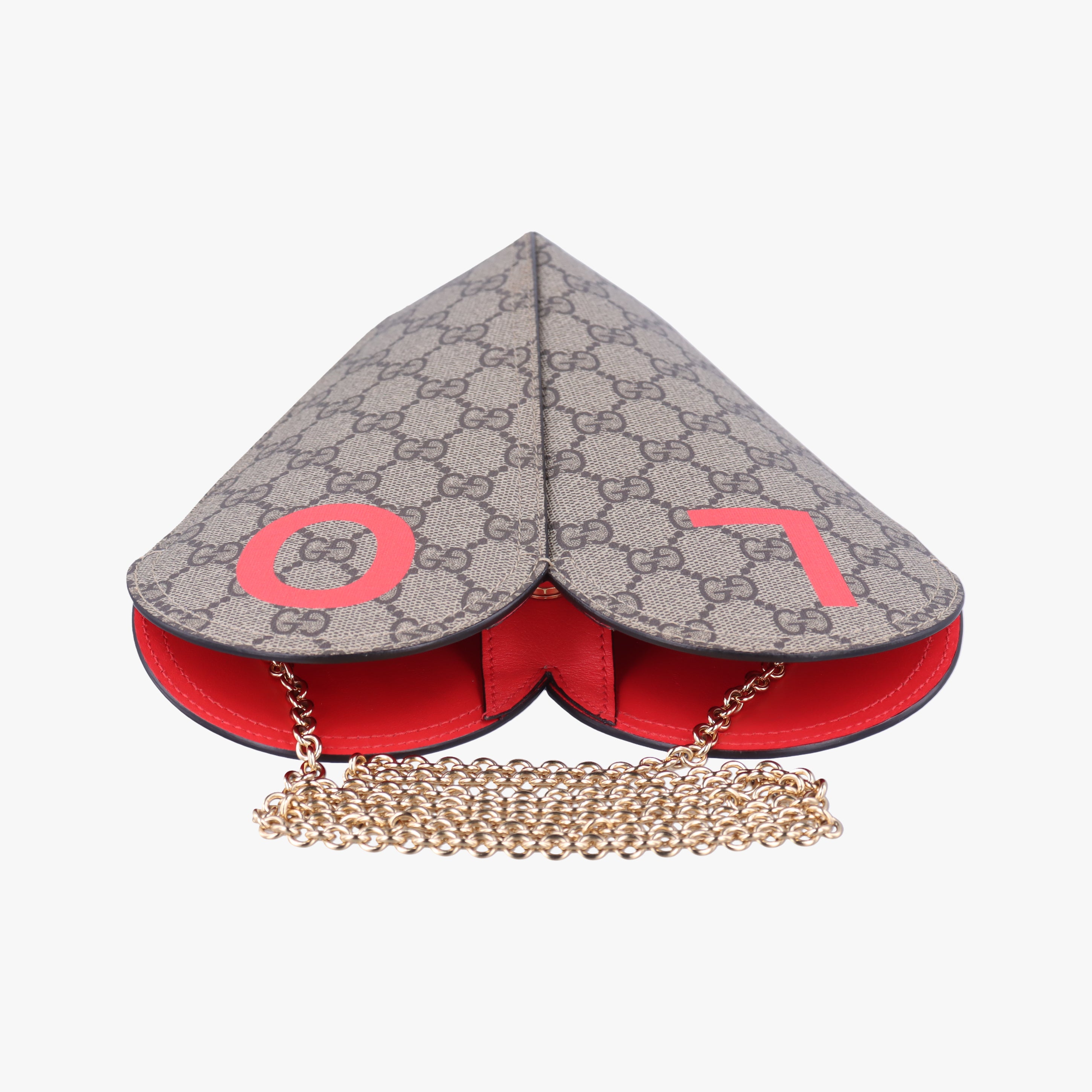 love heart Brown PVC coated canvas 678133 G036890034ラブ ハート ブラウン PVCコーティングキャンバス 678133 G036890034