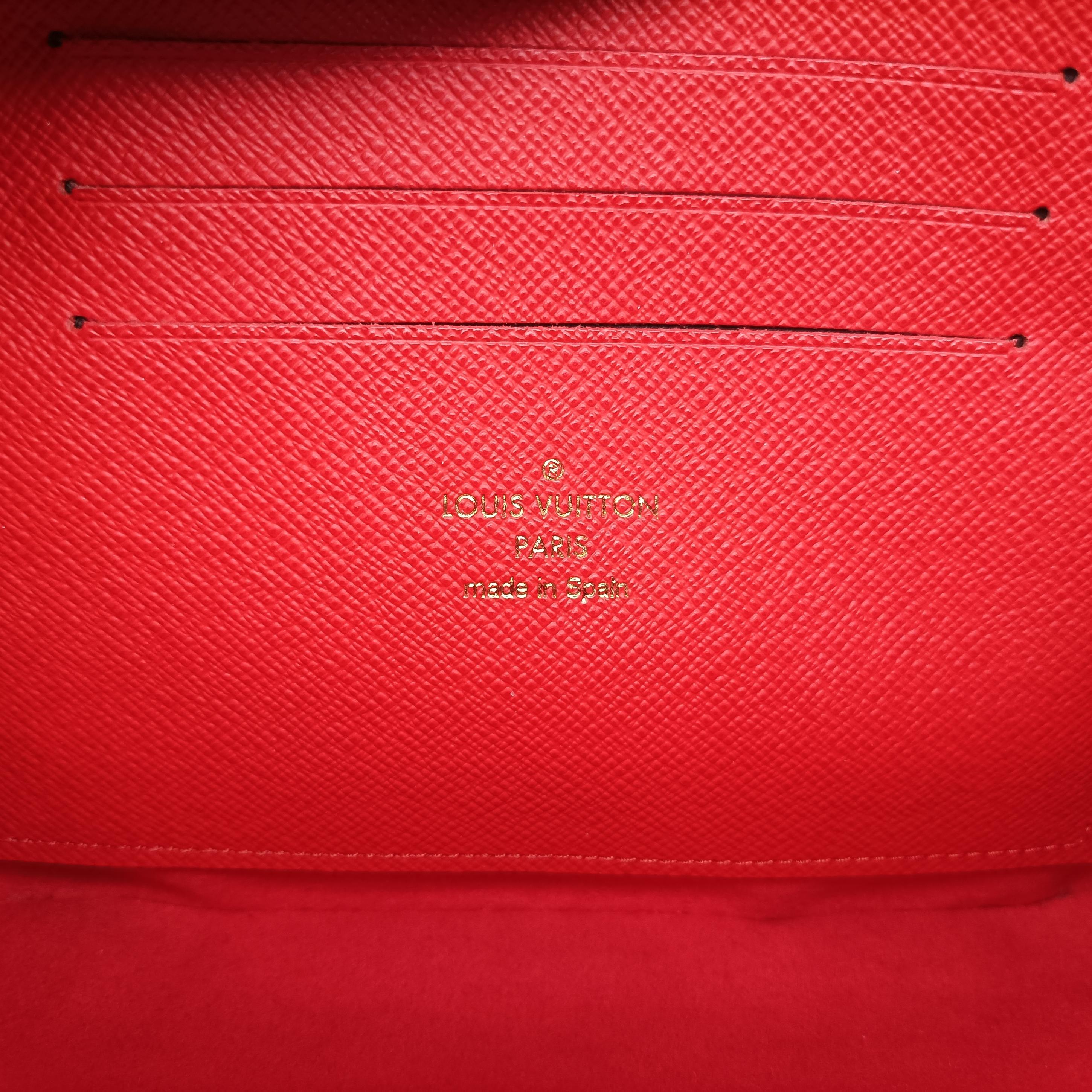 Crafty Pochette Double Zip cream×ROUGE Monogram Giant M69507 GI2250 IC Chipクラフティ ポシェット ドゥーブル ジップ クレーム×ルージュ モノグラム ジャイアント M69507 GI2250 ICチップ