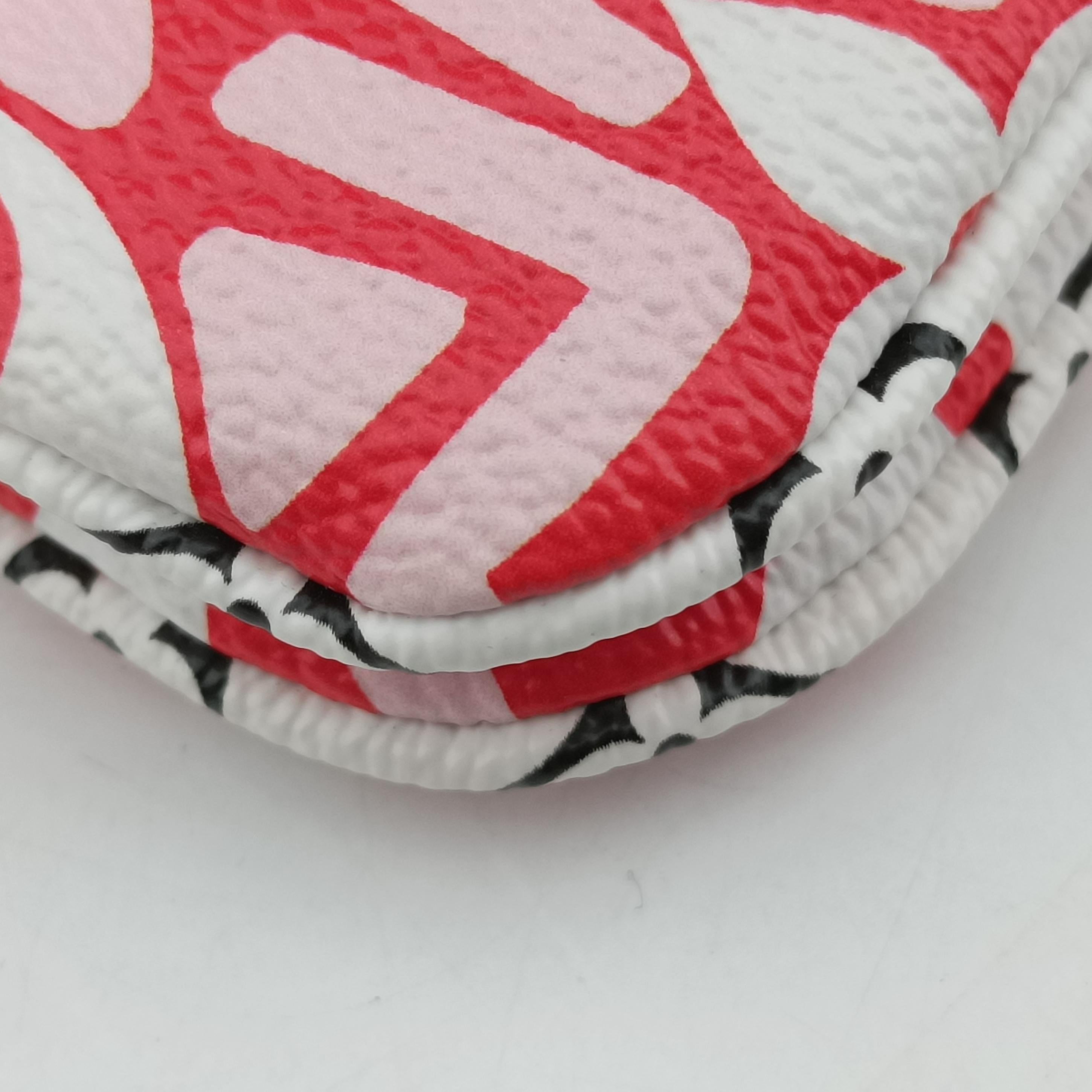 Crafty Pochette Double Zip cream×ROUGE Monogram Giant M69507 GI2250 IC Chipクラフティ ポシェット ドゥーブル ジップ クレーム×ルージュ モノグラム ジャイアント M69507 GI2250 ICチップ