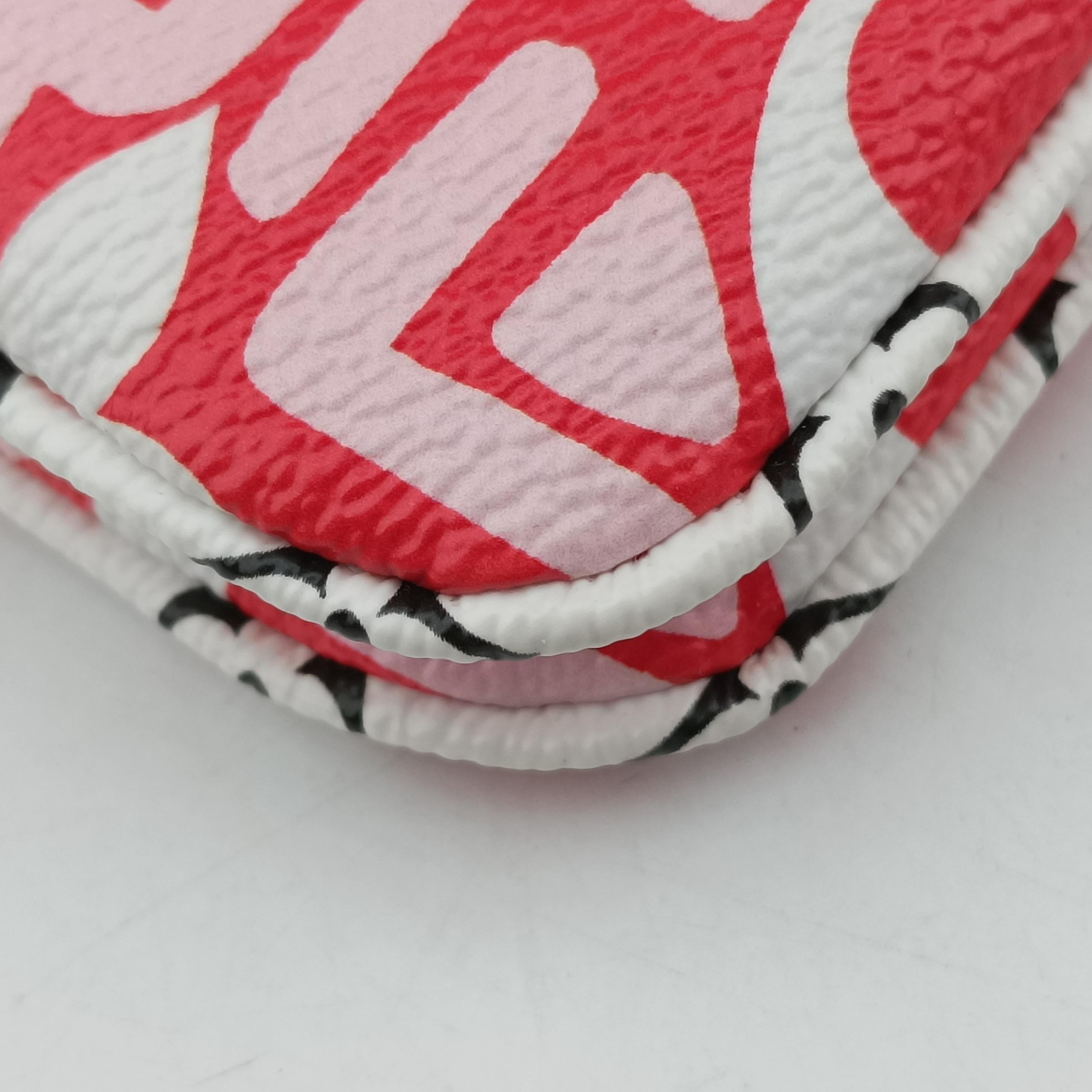 Crafty Pochette Double Zip cream×ROUGE Monogram Giant M69507 GI2250 IC Chipクラフティ ポシェット ドゥーブル ジップ クレーム×ルージュ モノグラム ジャイアント M69507 GI2250 ICチップ