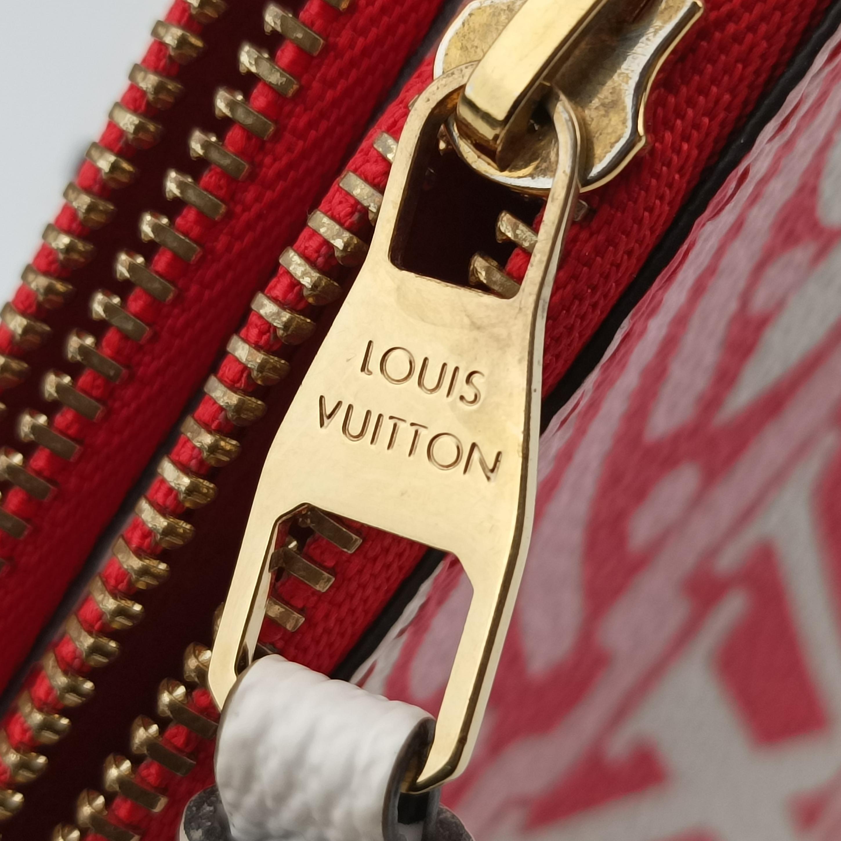 Crafty Pochette Double Zip cream×ROUGE Monogram Giant M69507 GI2250 IC Chipクラフティ ポシェット ドゥーブル ジップ クレーム×ルージュ モノグラム ジャイアント M69507 GI2250 ICチップ