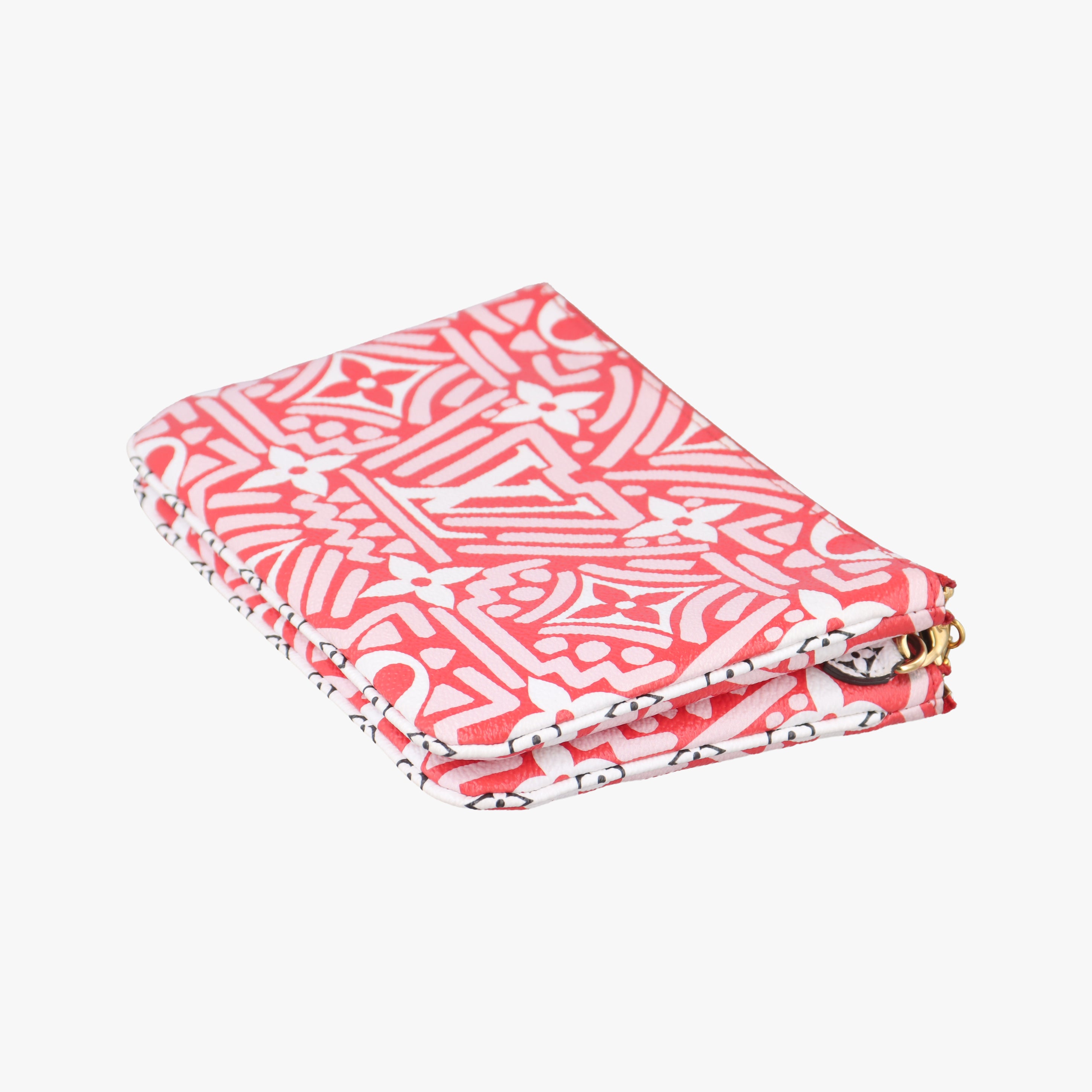 Crafty Pochette Double Zip cream×ROUGE Monogram Giant M69507 GI2250 IC Chipクラフティ ポシェット ドゥーブル ジップ クレーム×ルージュ モノグラム ジャイアント M69507 GI2250 ICチップ