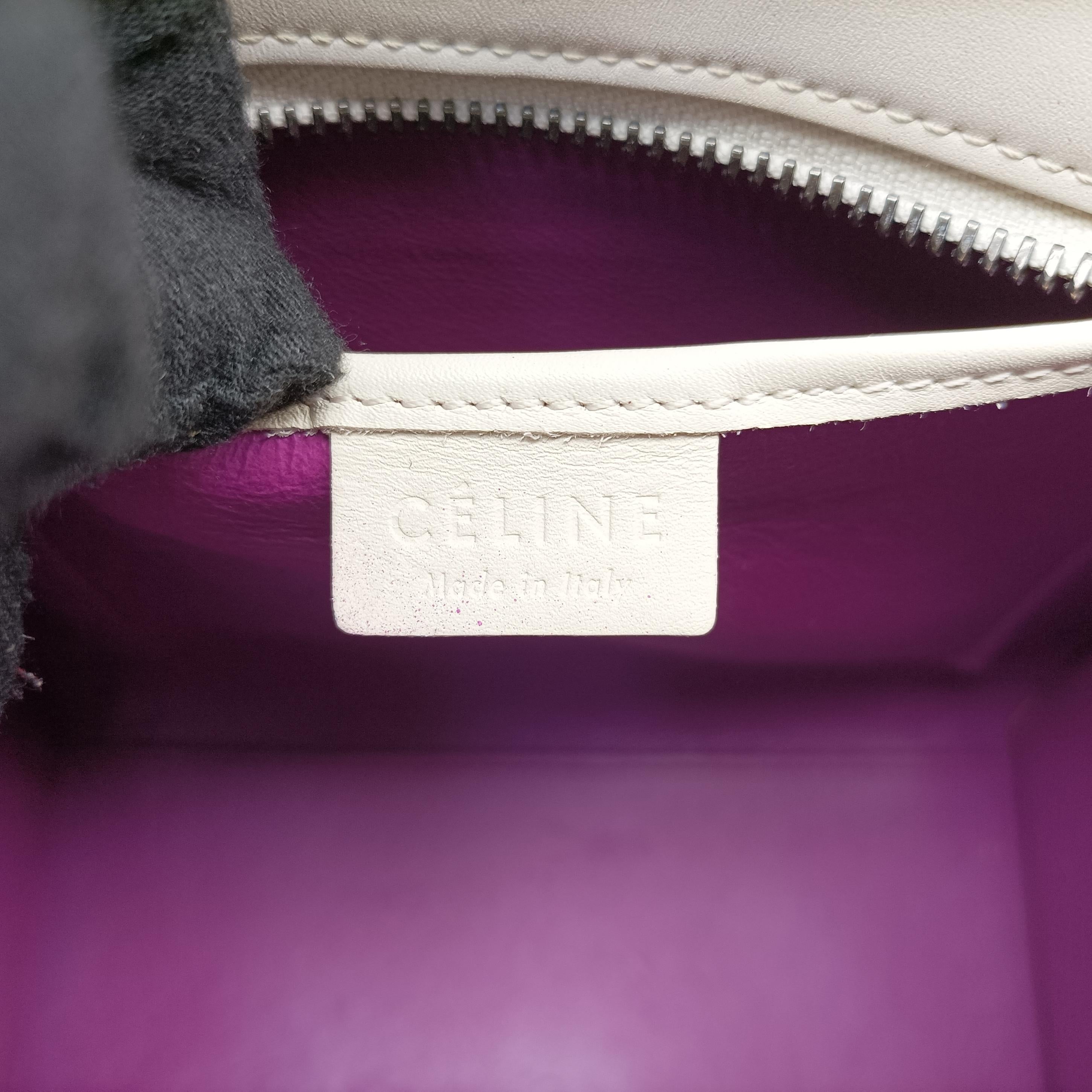 luggage nano shopper White×pink Leather S-CU-4176ラゲージナノショッパー ホワイト×ピンク レザー S-CU-4176