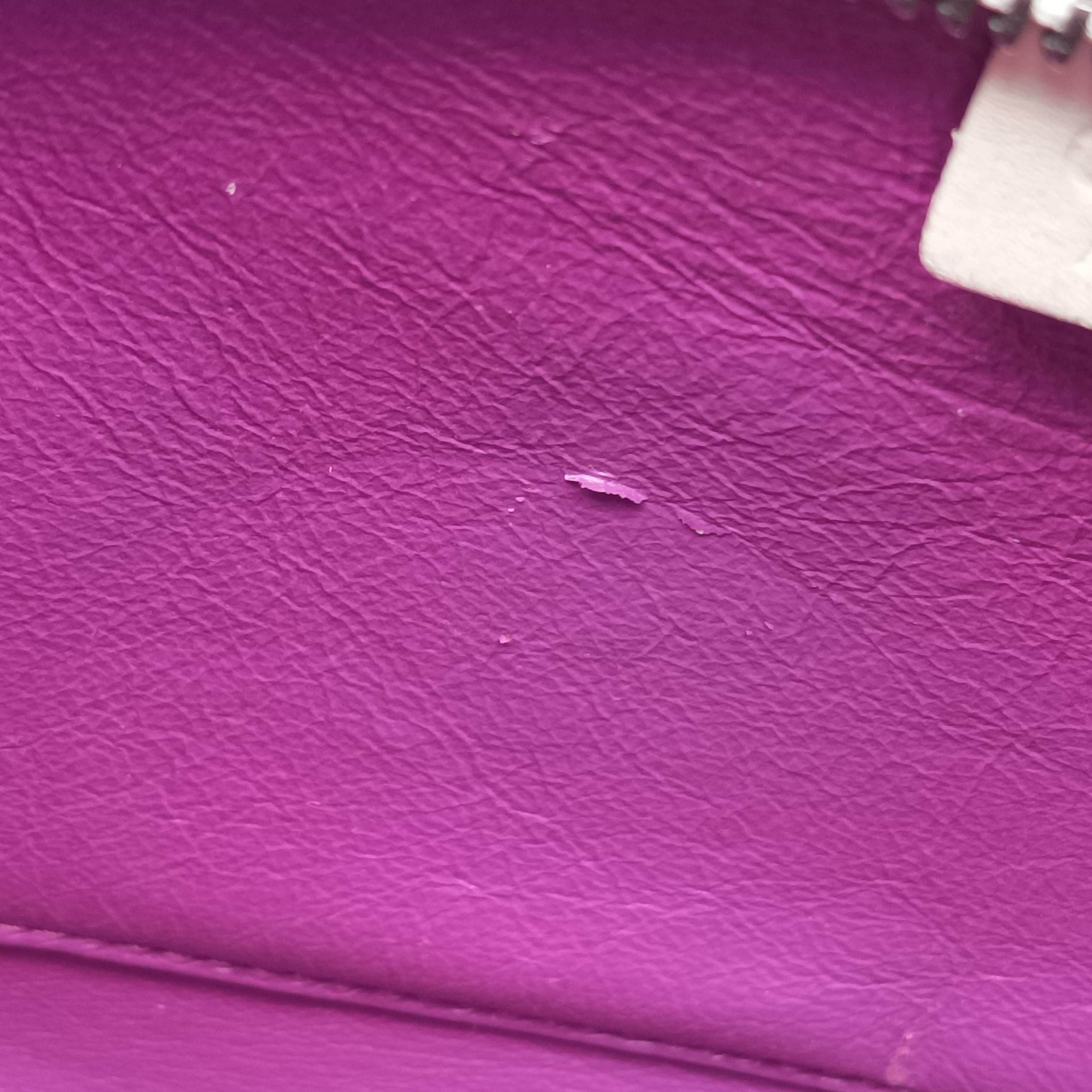 luggage nano shopper White×pink Leather S-CU-4176ラゲージナノショッパー ホワイト×ピンク レザー S-CU-4176