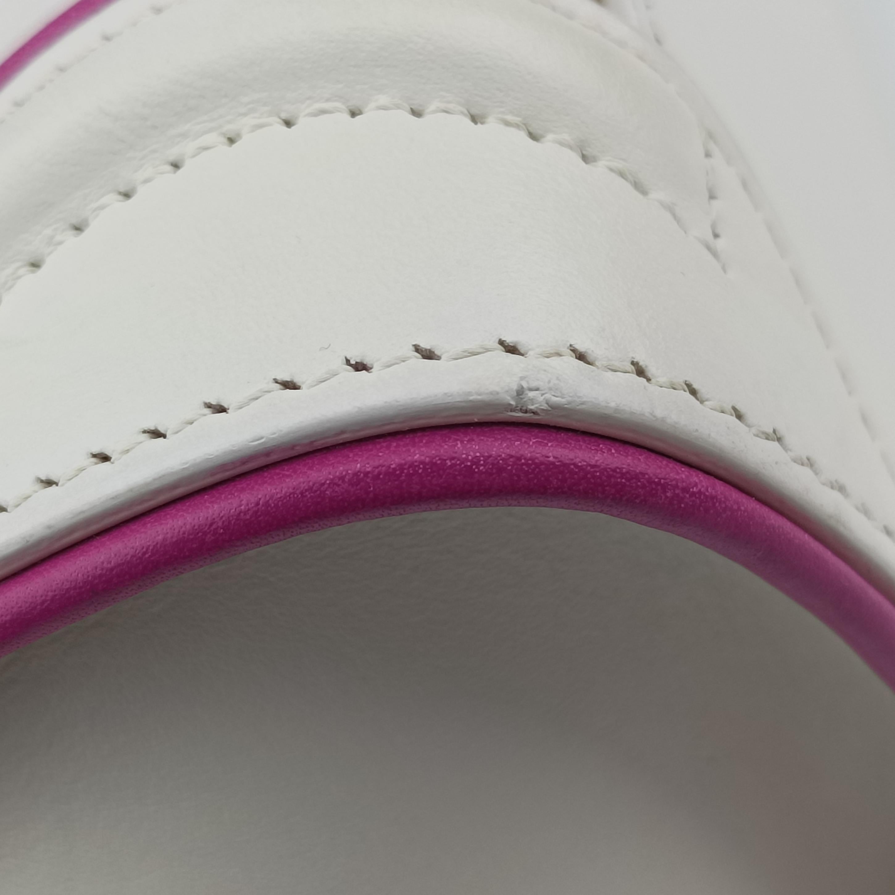 luggage nano shopper White×pink Leather S-CU-4176ラゲージナノショッパー ホワイト×ピンク レザー S-CU-4176