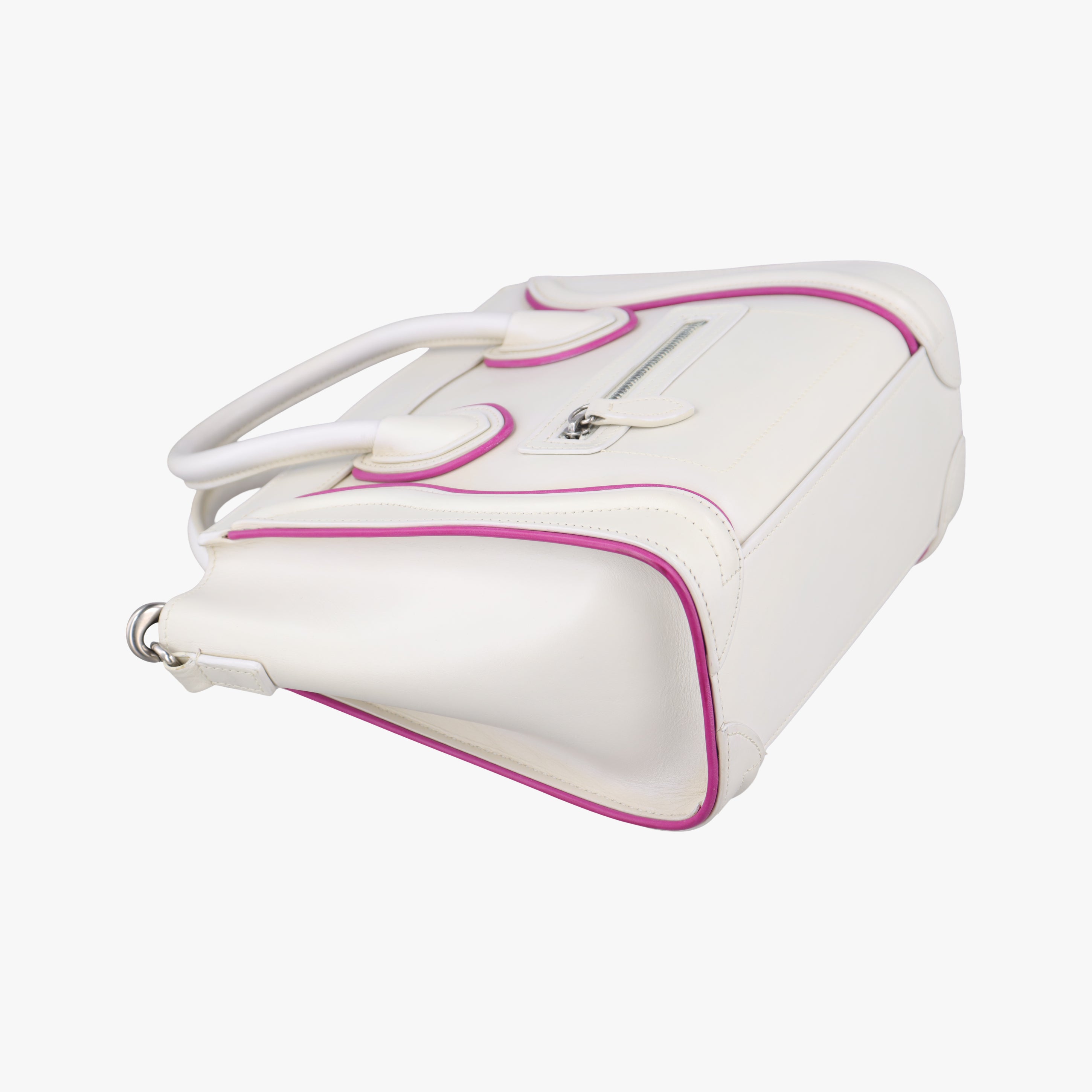 luggage nano shopper White×pink Leather S-CU-4176ラゲージナノショッパー ホワイト×ピンク レザー S-CU-4176