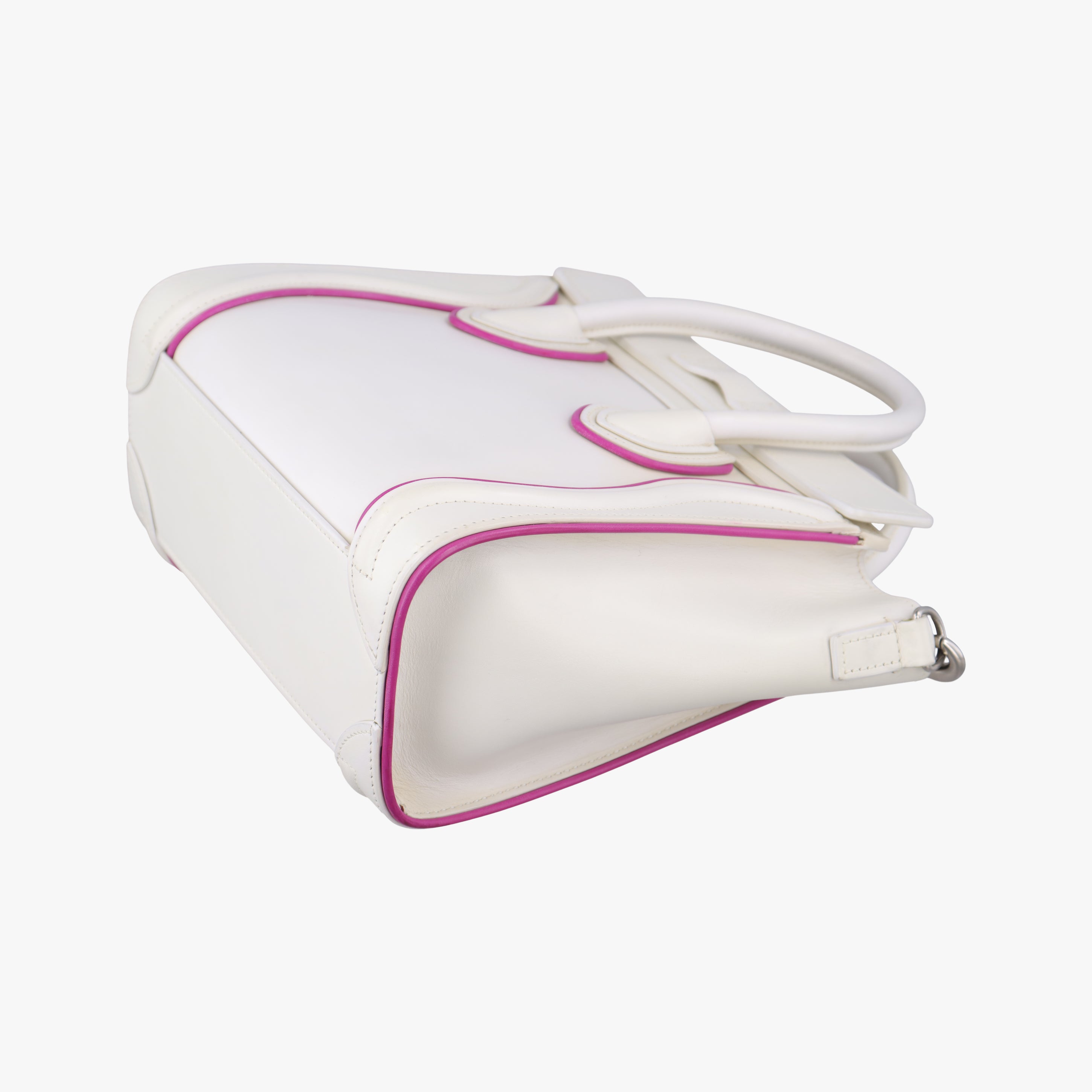 luggage nano shopper White×pink Leather S-CU-4176ラゲージナノショッパー ホワイト×ピンク レザー S-CU-4176