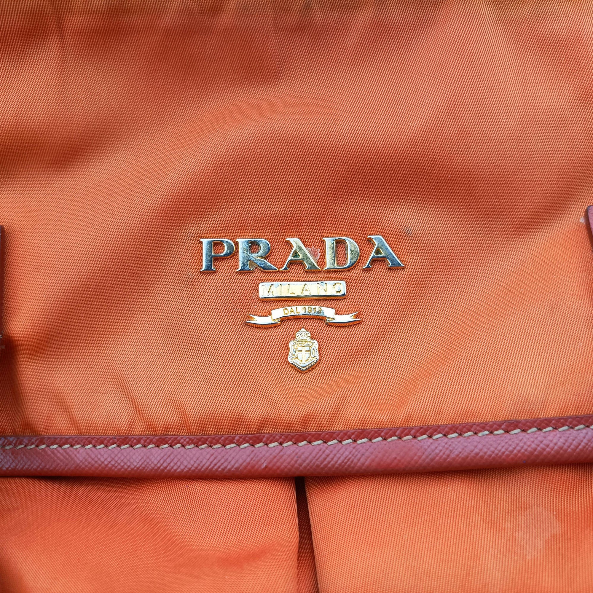 VELA Orange Nylon × Leather BT1738 31 4ヴェラ オレンジ ナイロン × レザー BT1738 31 4