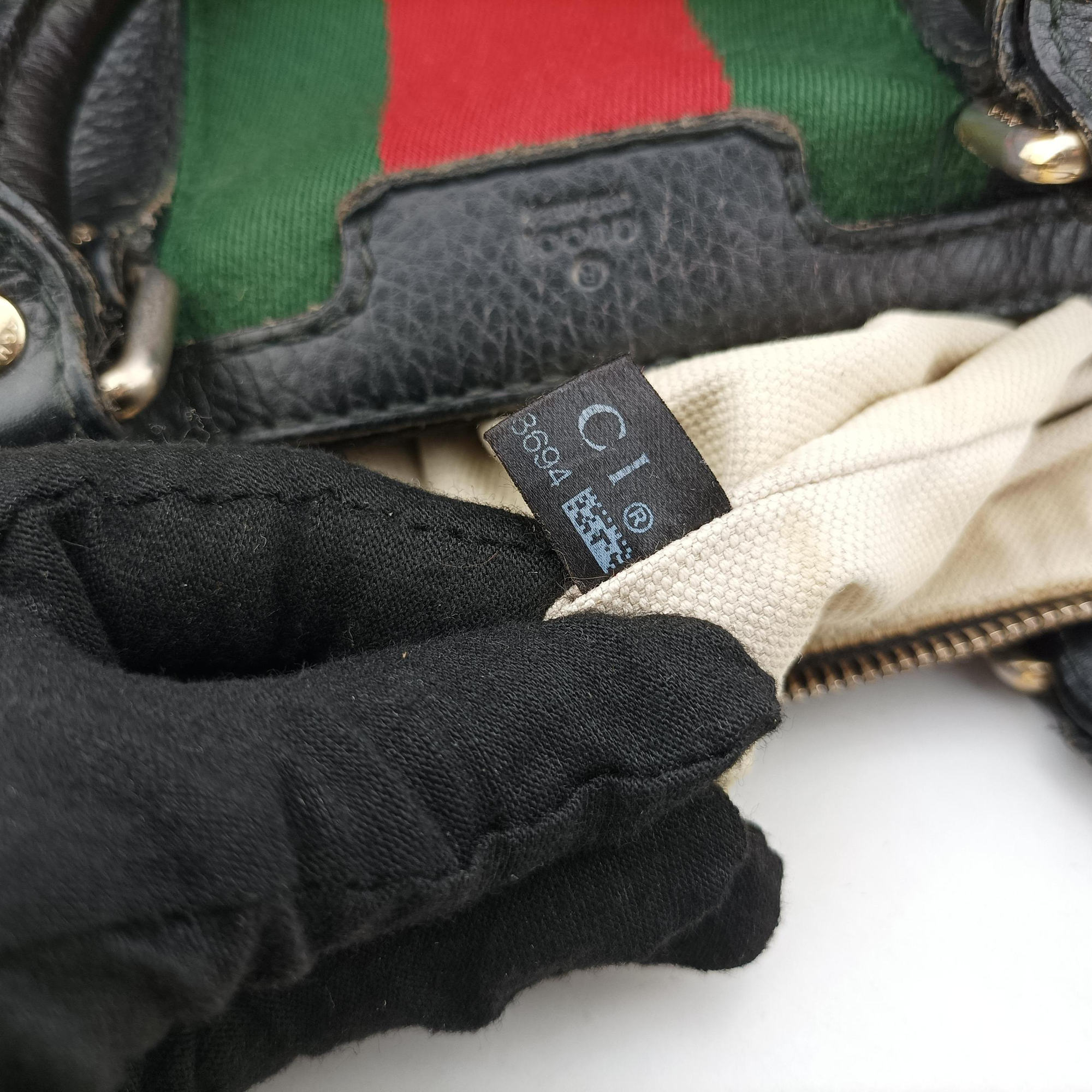 Sherry Line Black x Red x Green Leather 247205 Lot number unknownシェリーライン ブラック×レッド×グリーン レザー 247205 製番不明