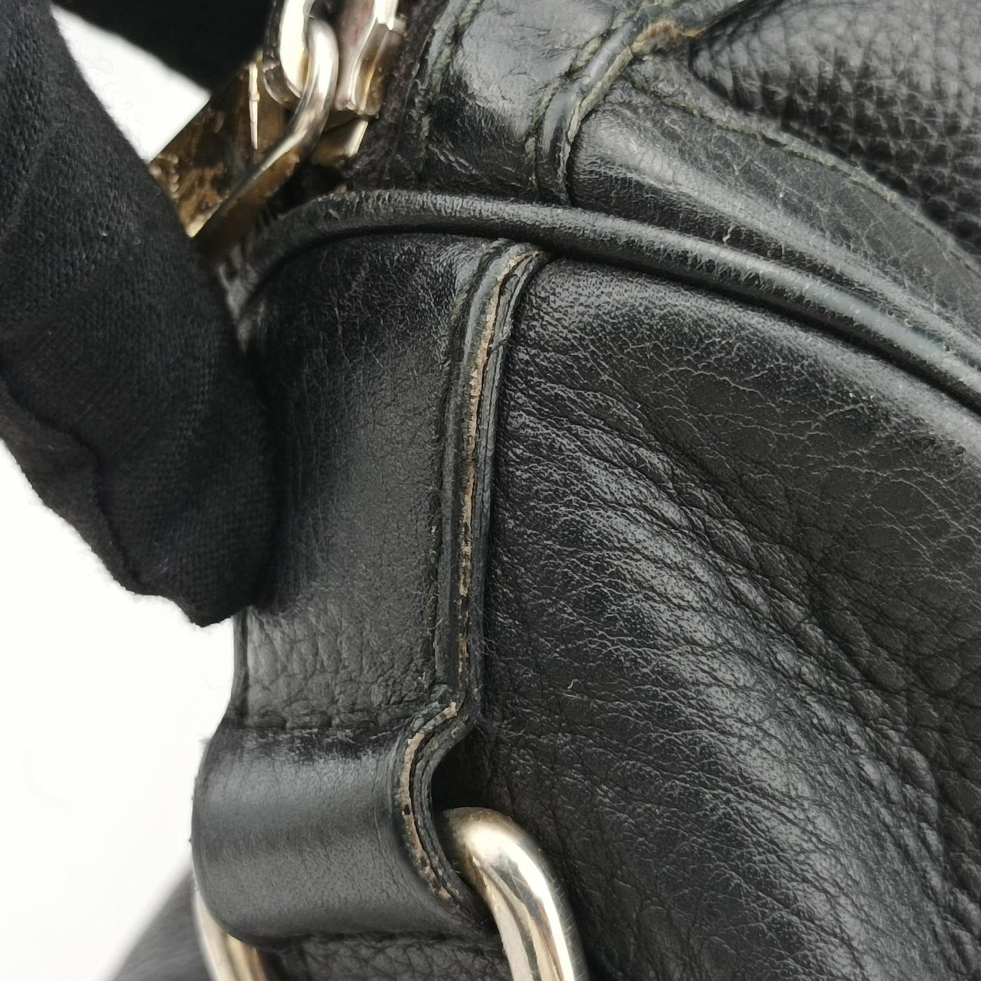 Sherry Line Black x Red x Green Leather 247205 Lot number unknownシェリーライン ブラック×レッド×グリーン レザー 247205 製番不明