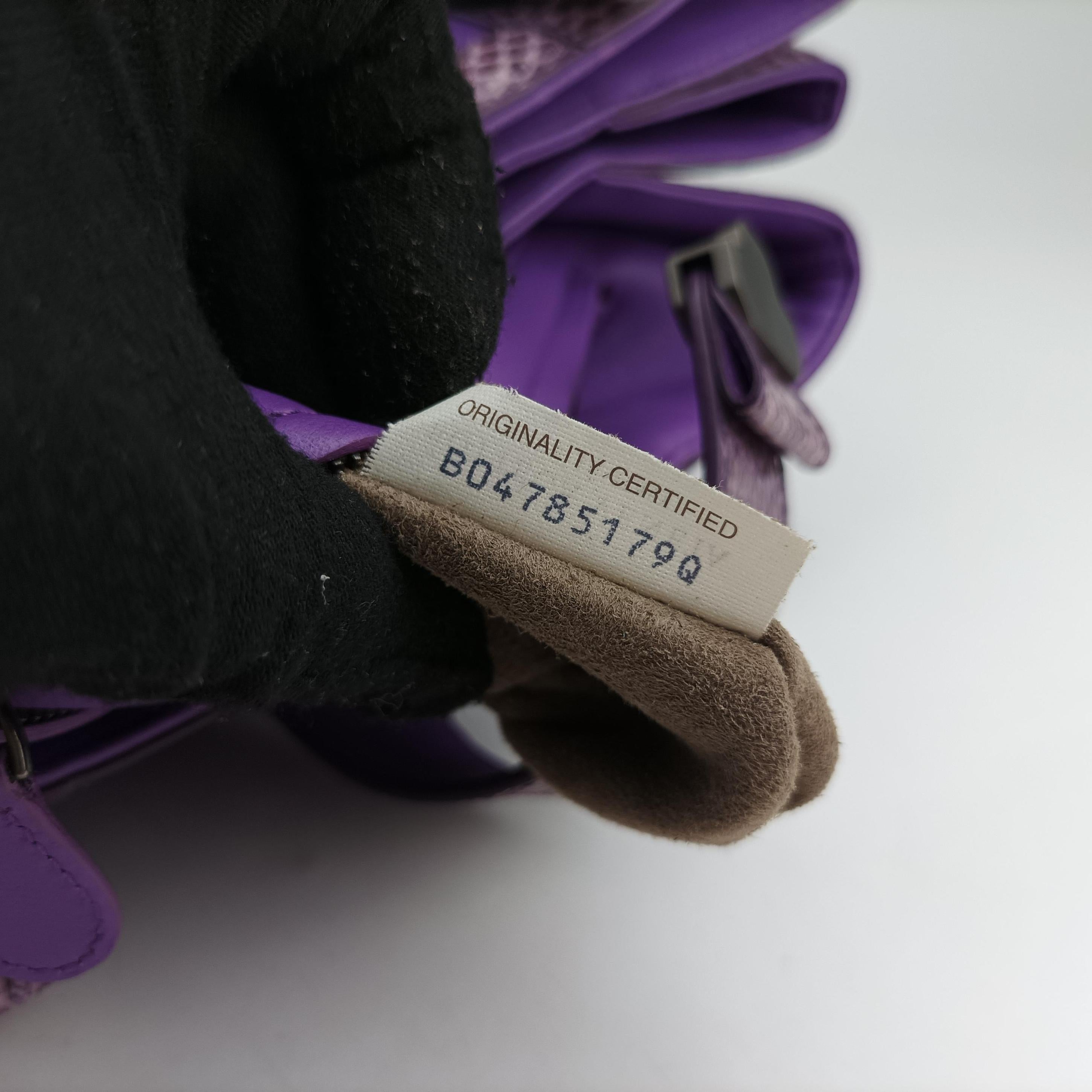 Intrecciato Purple lambskin×snakeskin B04785179Qイントレチャート パープル ラムスキン×ヘビ革 B04785179Q