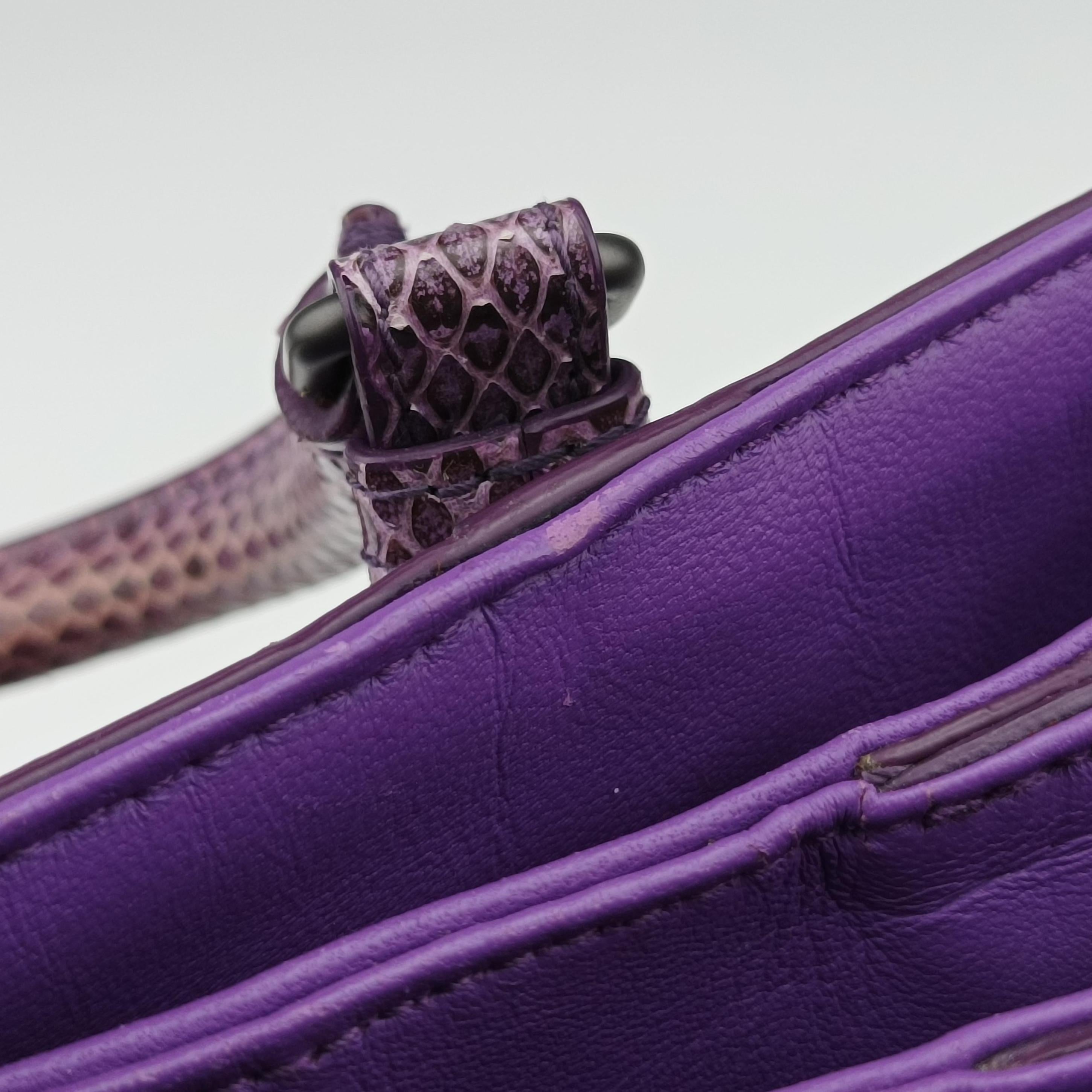 Intrecciato Purple lambskin×snakeskin B04785179Qイントレチャート パープル ラムスキン×ヘビ革 B04785179Q