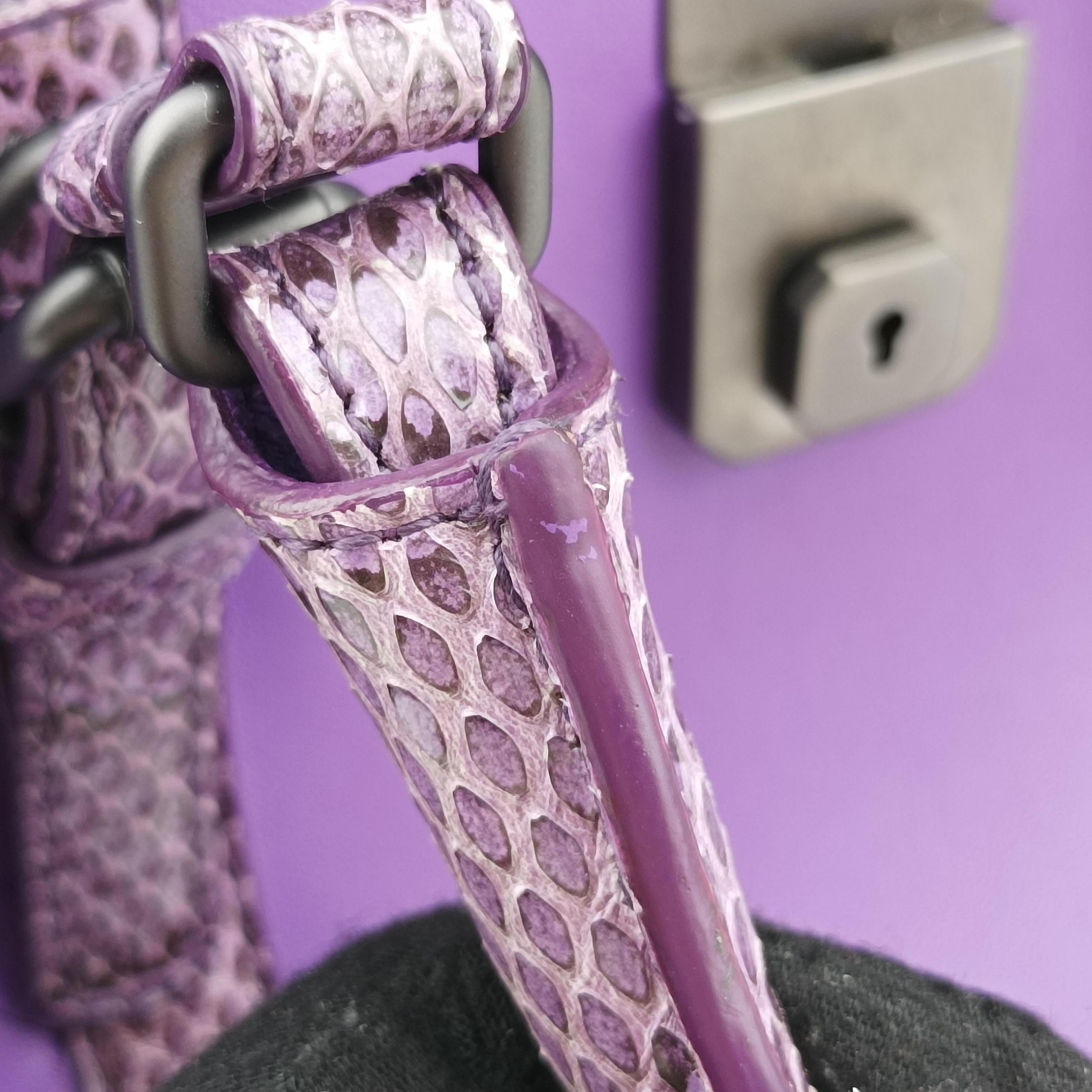 Intrecciato Purple lambskin×snakeskin B04785179Qイントレチャート パープル ラムスキン×ヘビ革 B04785179Q