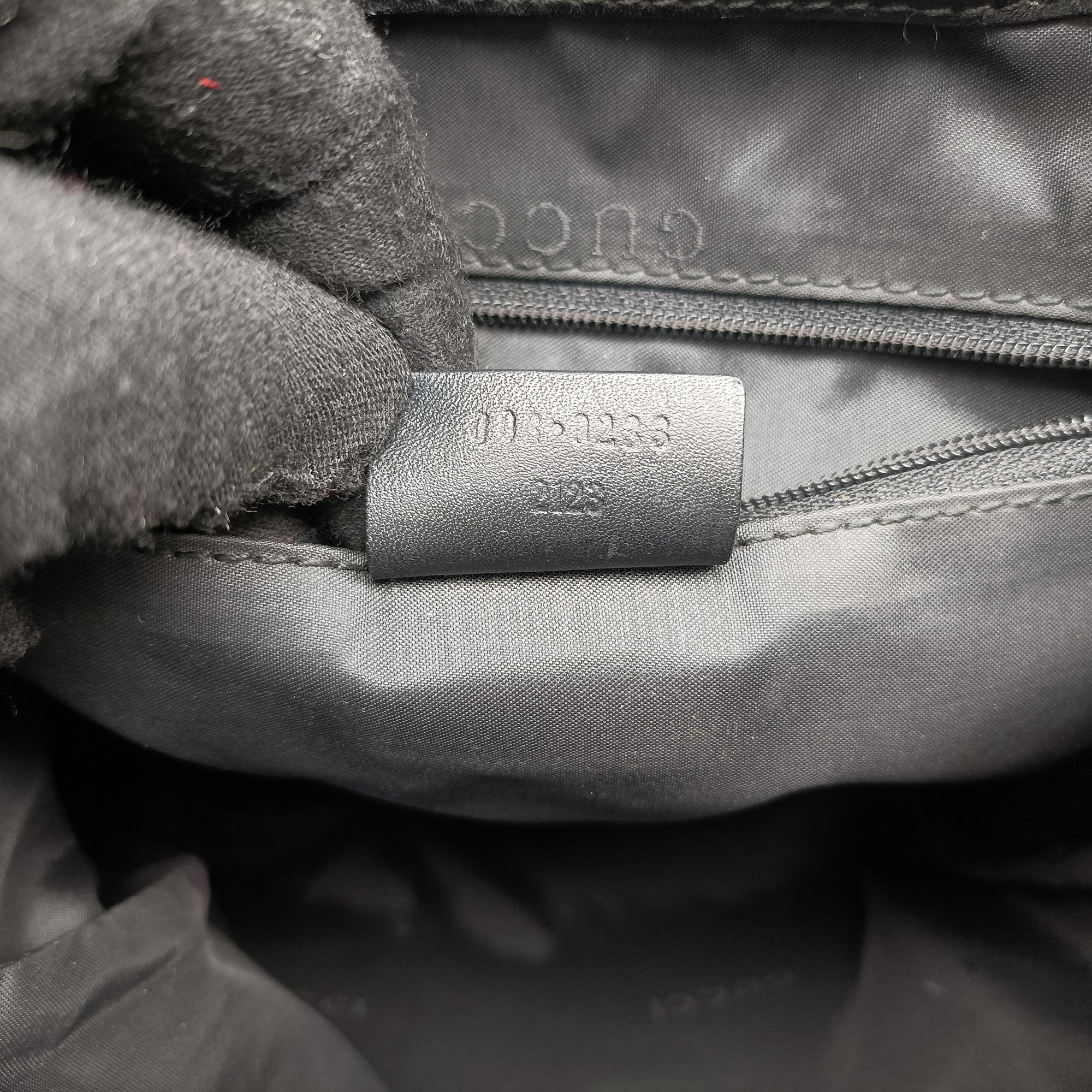 Logo motif Black nylon×leather 003.02 ロゴモチーフ ブラック ナイロン×レザー 003.02