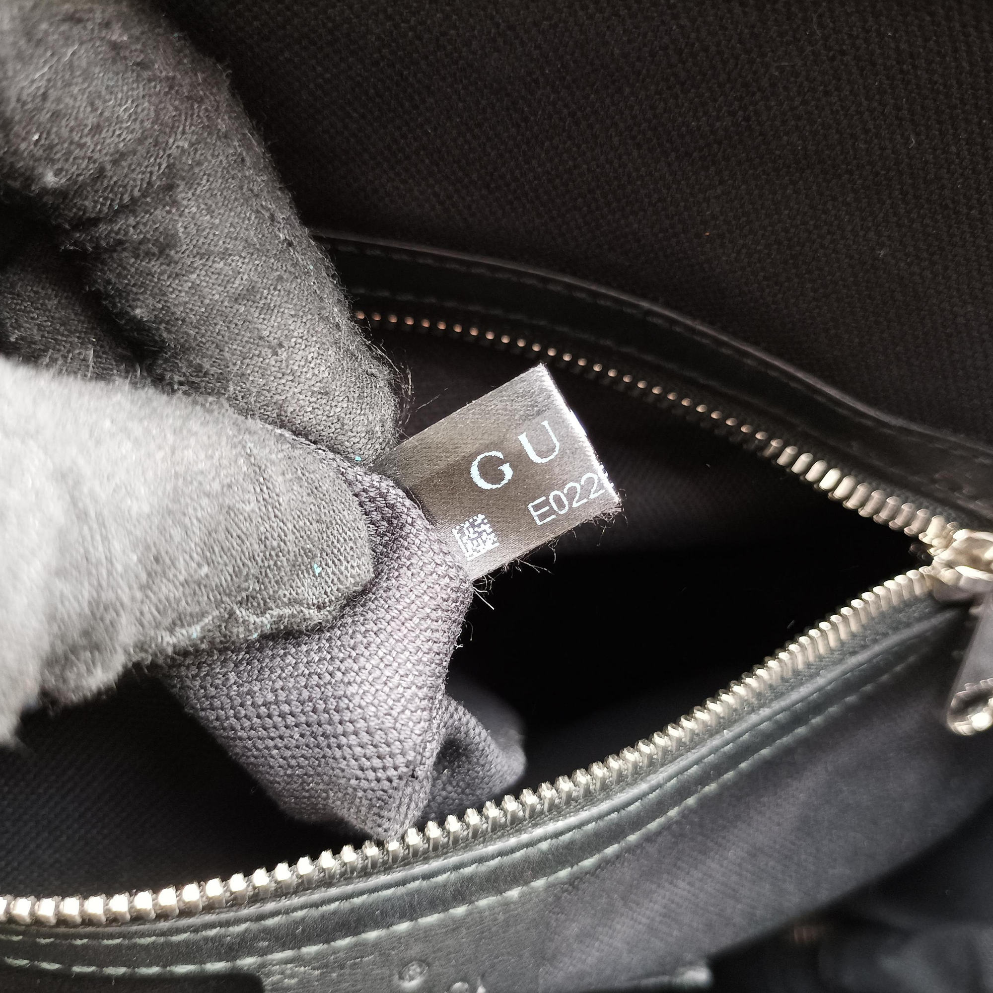 GG Supreme Black PVC coated canvas x Leather 478324 E022330433GGスプリーム ブラック PVCコーティングキャンバス x レザー 478324 E022330433