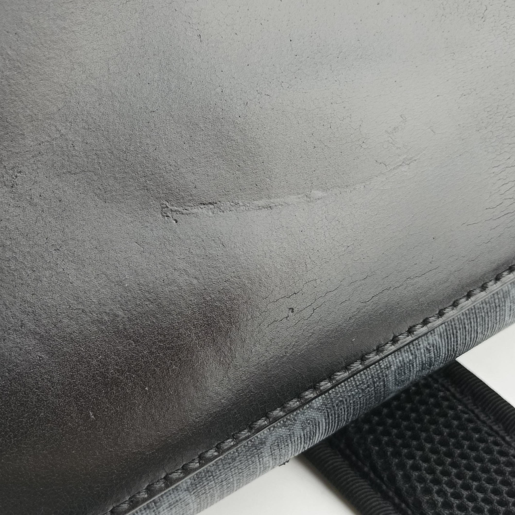 GG Supreme Black PVC coated canvas x Leather 478324 E022330433GGスプリーム ブラック PVCコーティングキャンバス x レザー 478324 E022330433