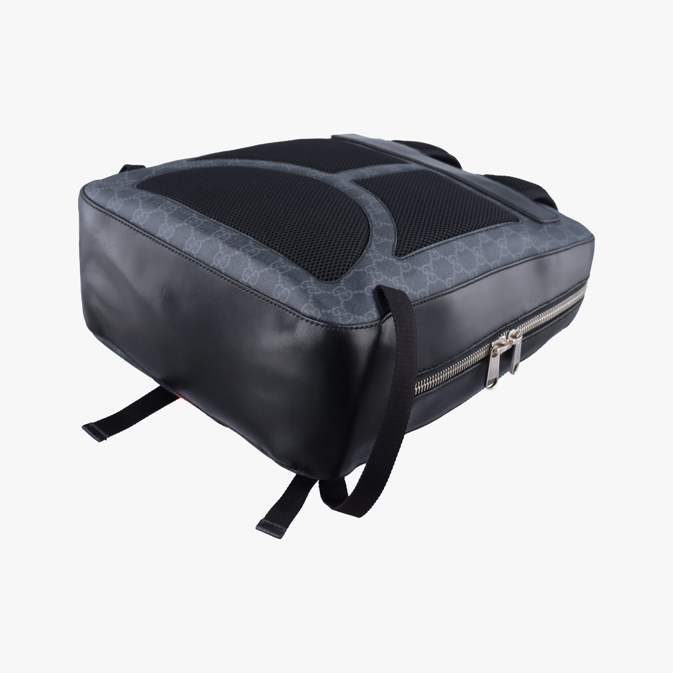 GG Supreme Black PVC coated canvas x Leather 478324 E022330433GGスプリーム ブラック PVCコーティングキャンバス x レザー 478324 E022330433