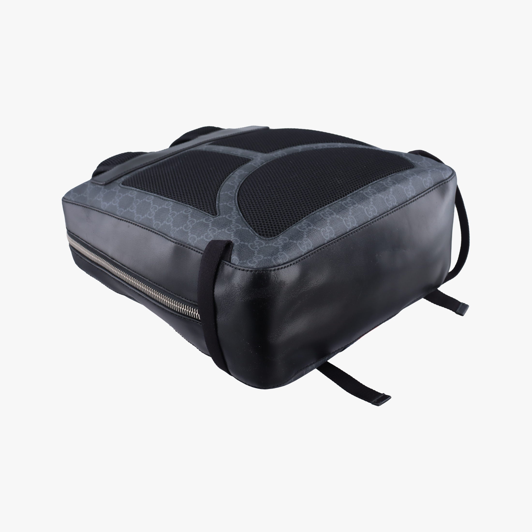 GG Supreme Black PVC coated canvas x Leather 478324 E022330433GGスプリーム ブラック PVCコーティングキャンバス x レザー 478324 E022330433